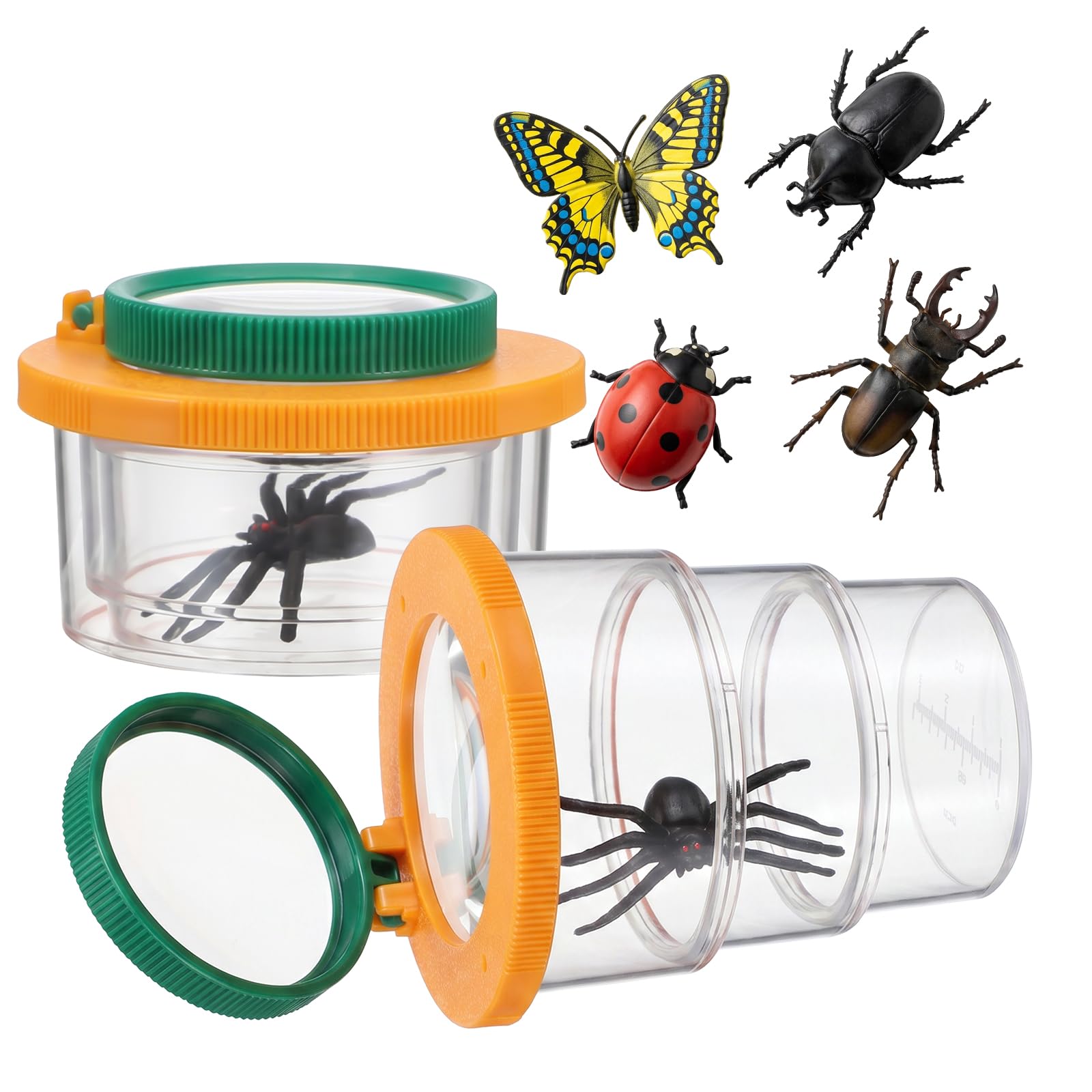 2 Pcs Insect Bug Viewer for Kids, Scalable Portable Bug Container