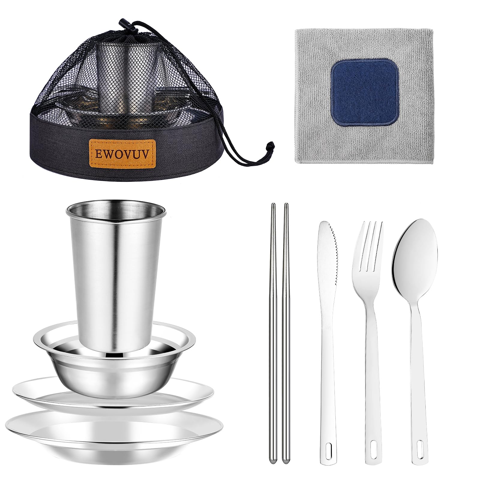 Amazon.com : Camping Mess Kit - for Camping 1 to 2 Person boy