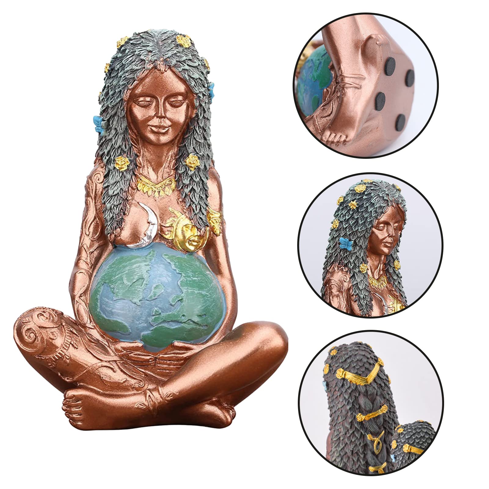 Déesse De Gaia Art Mère Terre Statue Décor Extérieur Figurine Cadeau Maman