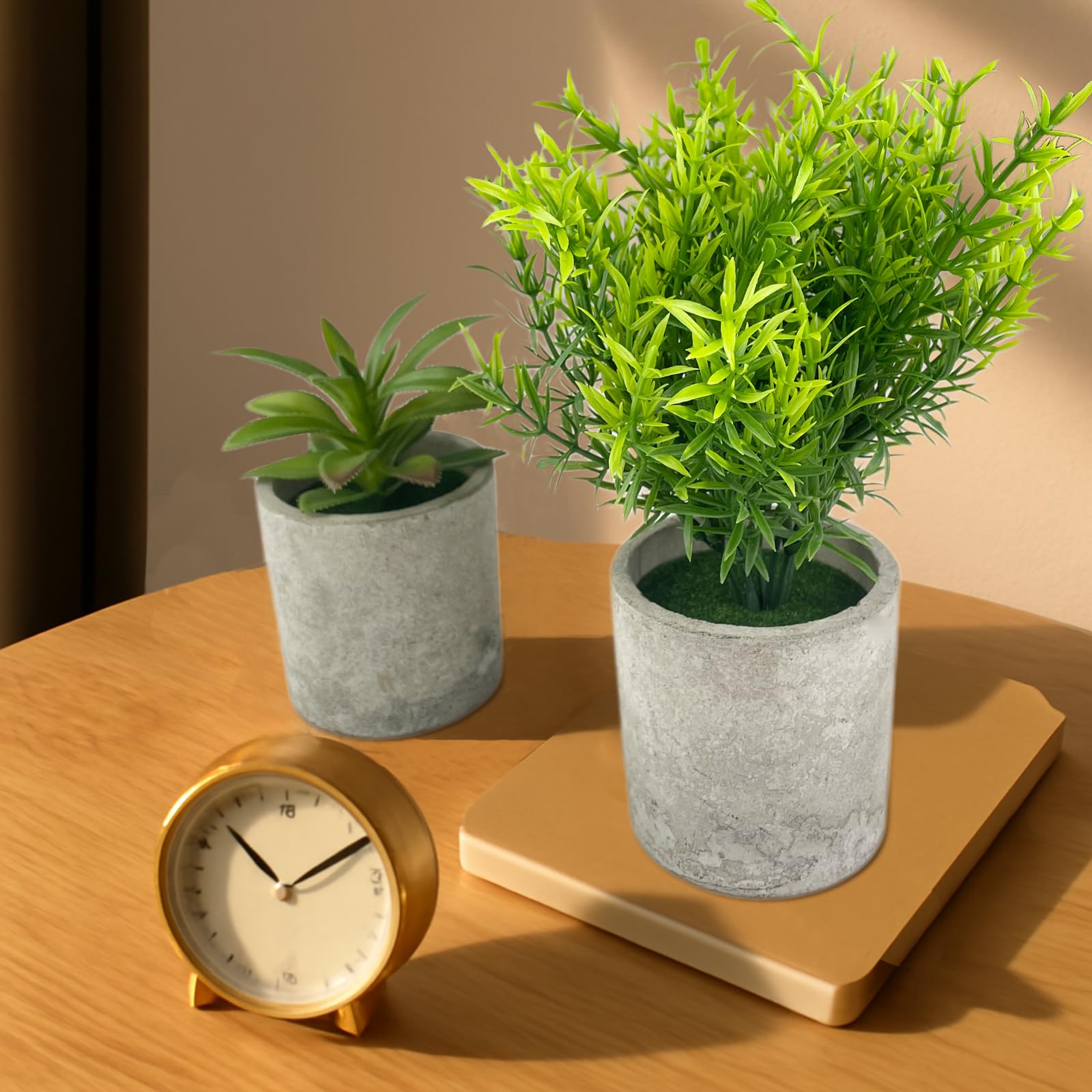 5 Pezzi Piante Artificiali, Mini Piante finte Serpentine, Eucalipto, Agave Succulente, Aloe Artiglio d'Aquila, Piante artificiali da Interno e da Esterno per Camera da Letto Ufficio