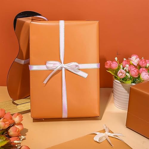 Miniatura 5 de Whaline Papel de Regalo de Terracota - No en Rollo - 4 Colores Papel de Regalo Degradado Plegado Plano Colorido Papel de Arte para Manualidades DIY