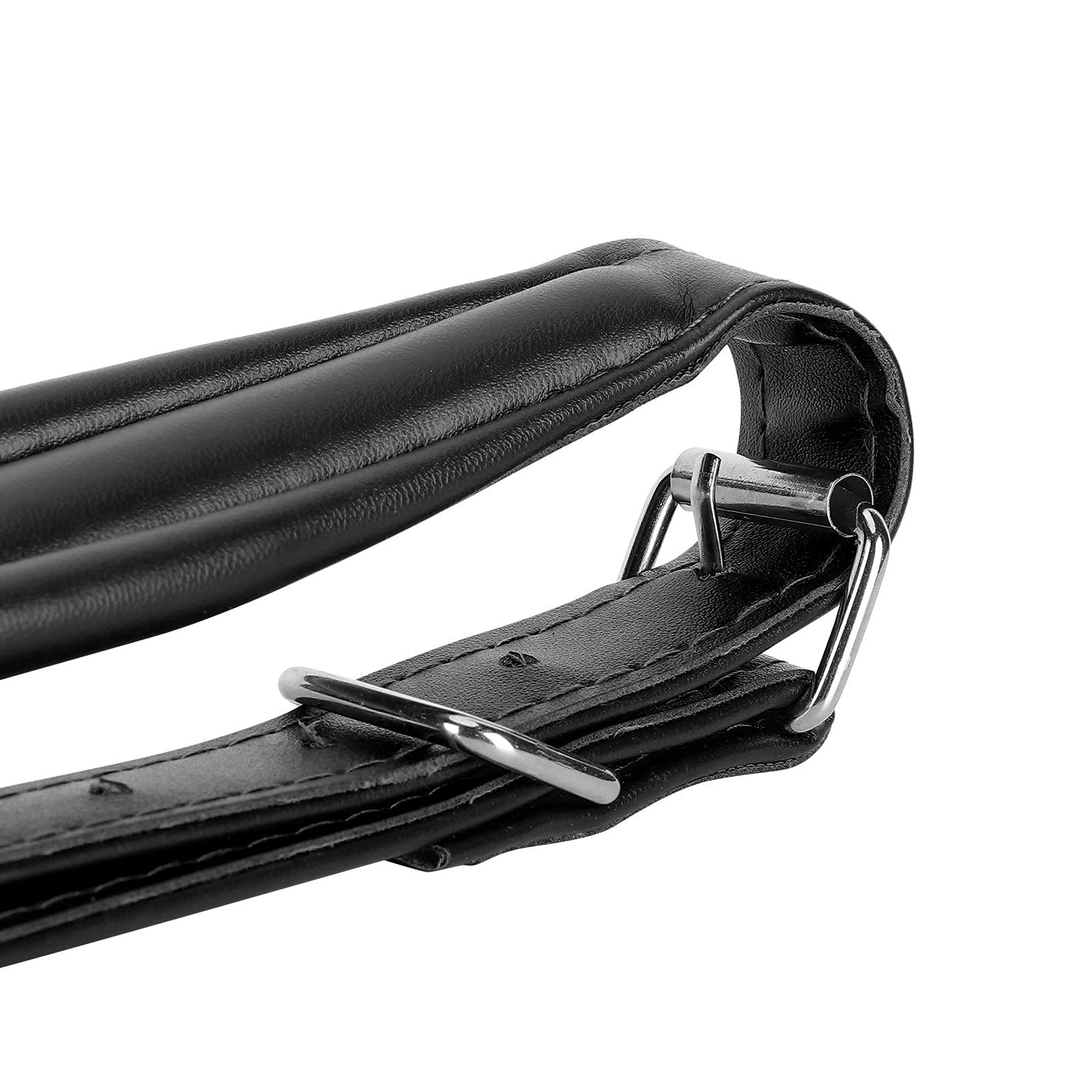 Accessoire accordéon, sangles réglables en cuir PU Sangles accordéon confortables et douces noires pour accordéon 16-120 basses(44 * 8 * 5cm-le noir)