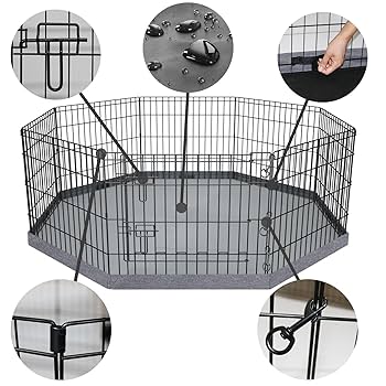 ペット用品 pety Amazon.com : PETIME Foldable Metal Dog Exercise Pen/Pet