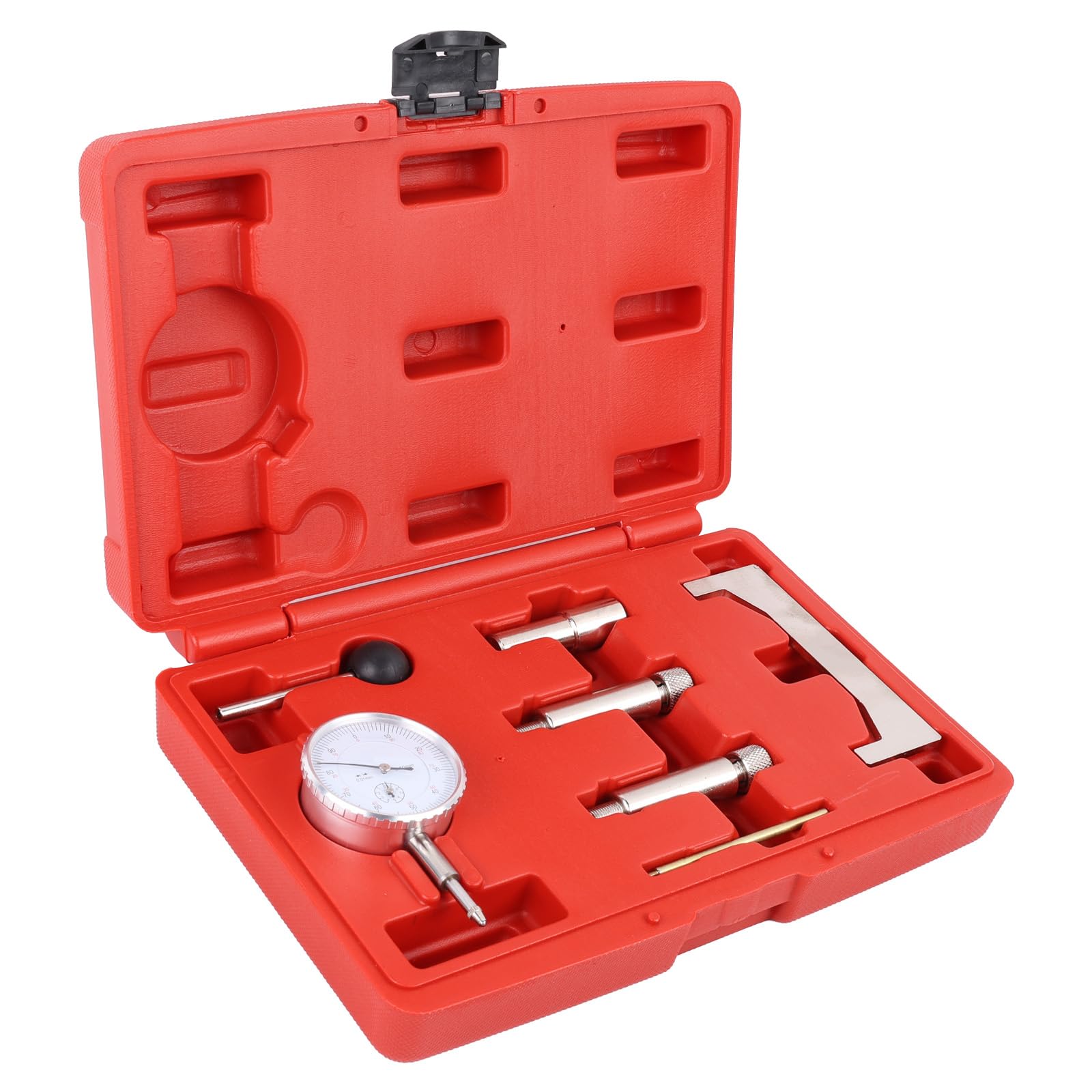 7 piezas de bomba de inyección, herramienta de ajuste, reloj comparador, herramienta de ajuste para bomba de inyección, juego de reparación de bombas de inyección, juego de conectores de
