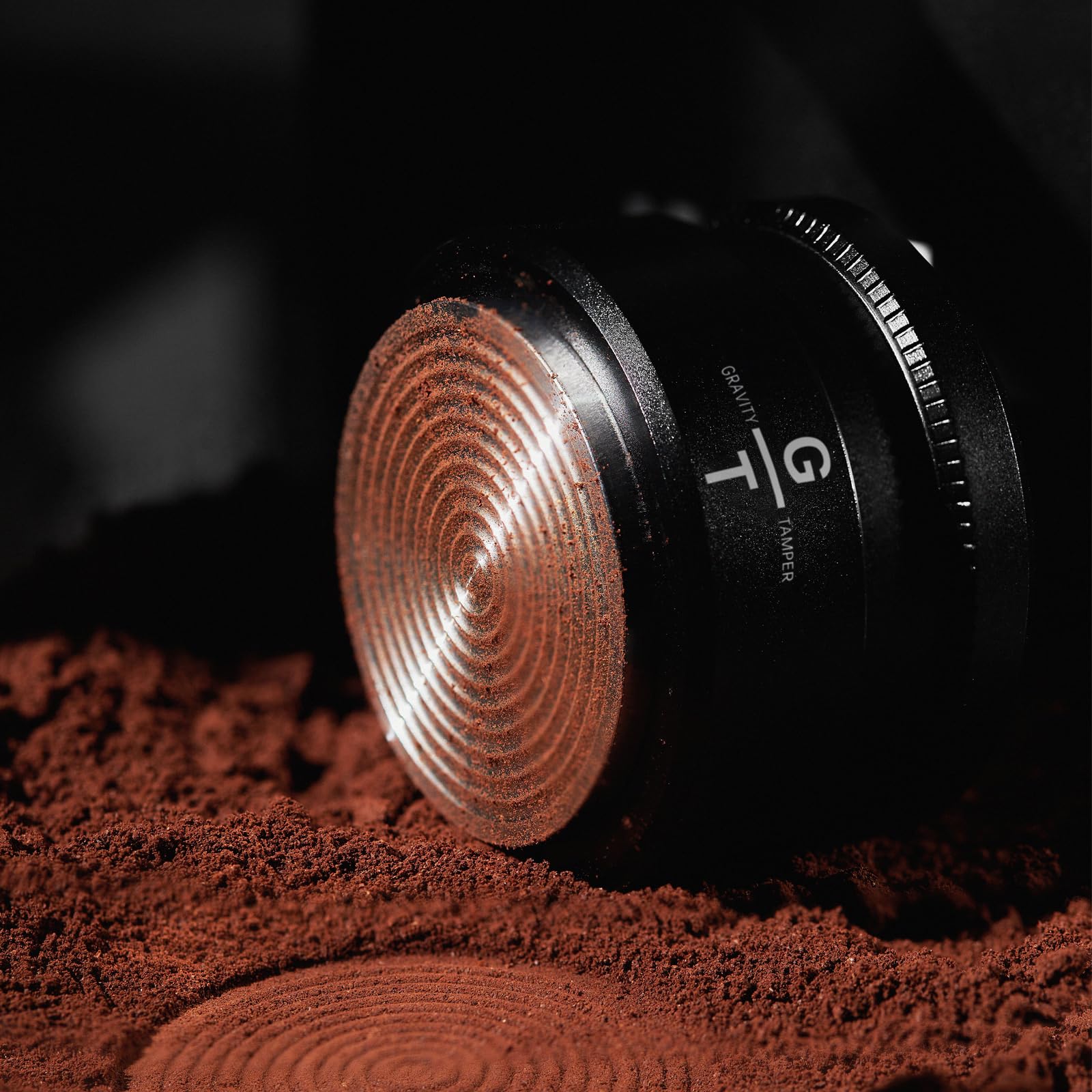 Prensador espresso de 53,3 mm, prensador de café de rebote lento con base ondulada de acero inoxidable, compatible con portafiltros Breville Blttomless de 54 mm