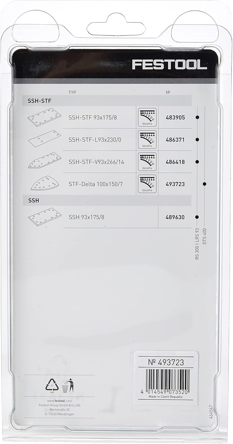 Festool STF-Delta-100X150-DTS400/DS400 StickFix Sanding Pad
