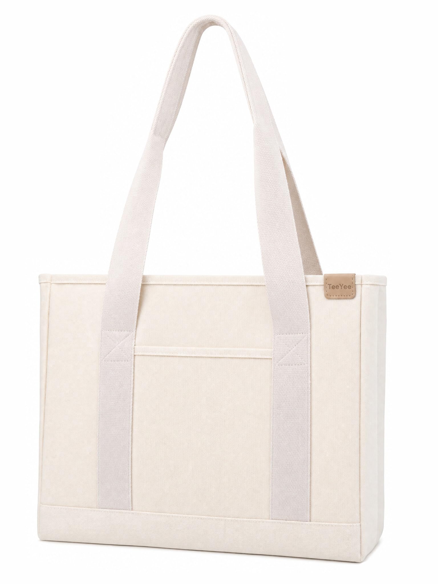 TeeYee Damen Mittelgroß Handtasche Canvas Satchel Tote Bag Schultertasche Shopper für Bücher Alltag Arbeit