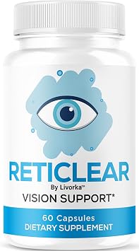 RetiClear Capsules - Official Eye Health Support Pills, All Natural RetiClear Advanced Supplement Vitamins for Overall Wellness & Support Health Reviews, 60 Capsules for 1 Month