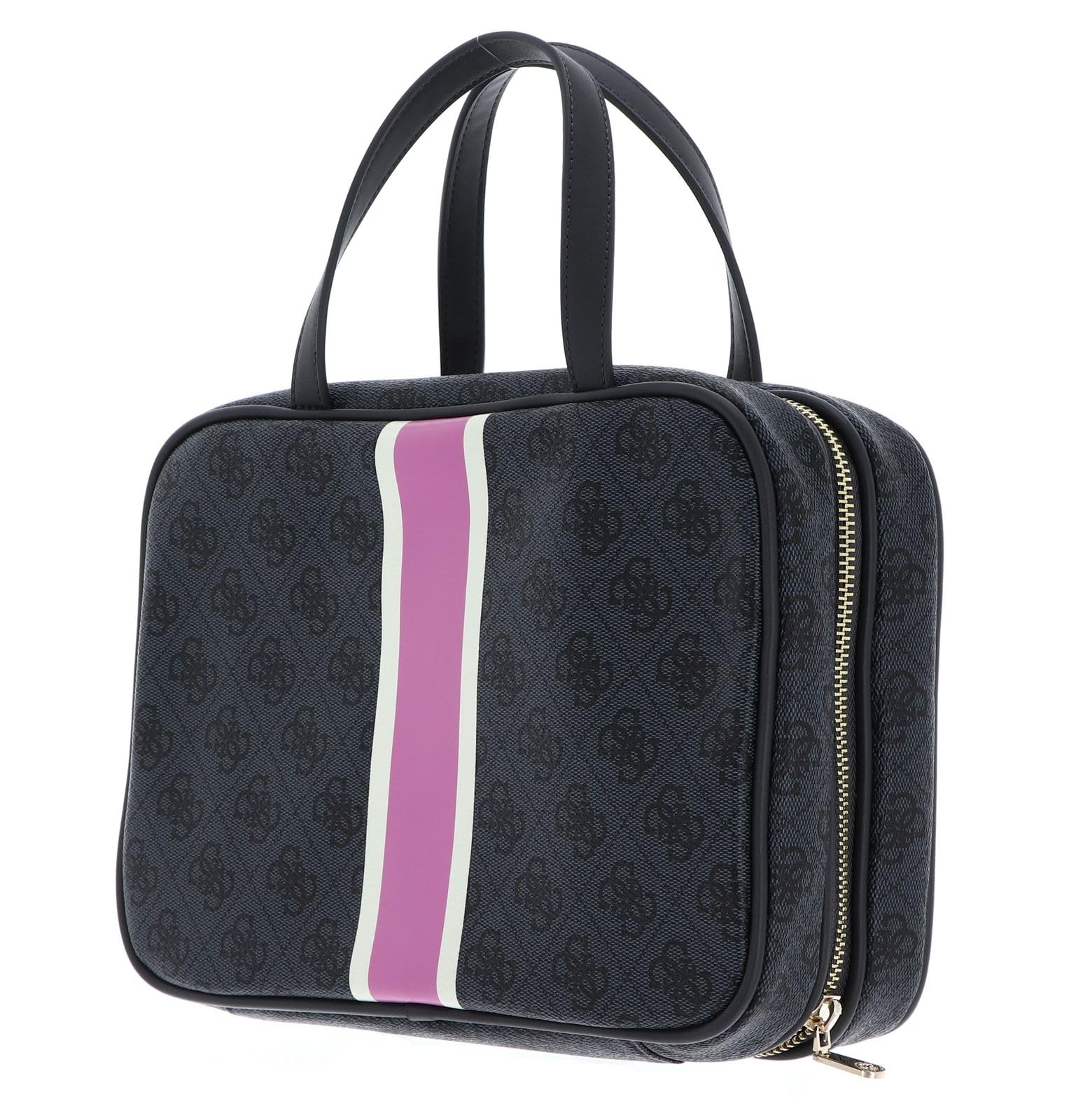 GUESS Bolsa de Maquillaje Travel Case Coal Logo Antracita