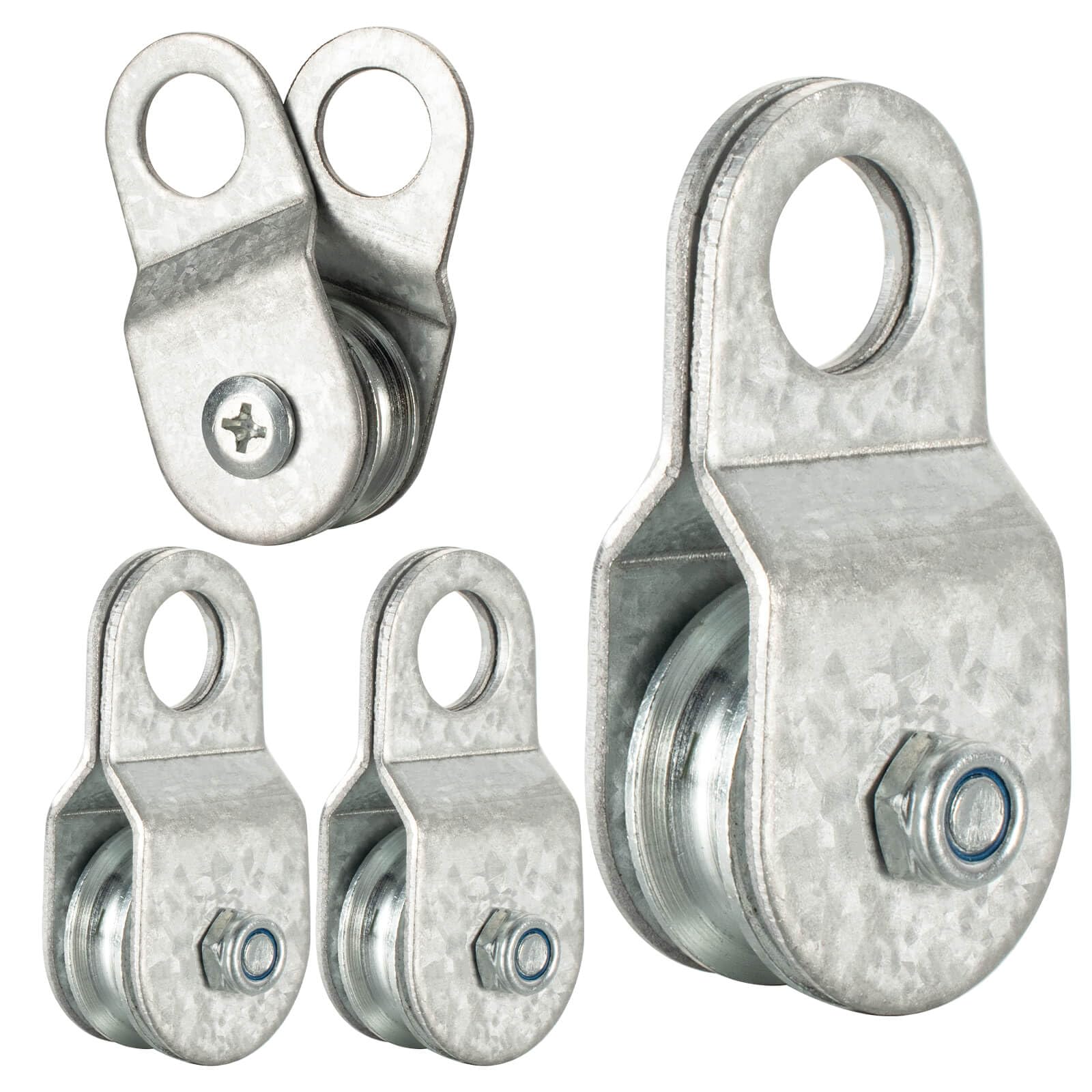 Open Cable Pulley Block - 80 Lb Lifting -1 Open Cable Pulley Block - 80 Lb Lifting -1