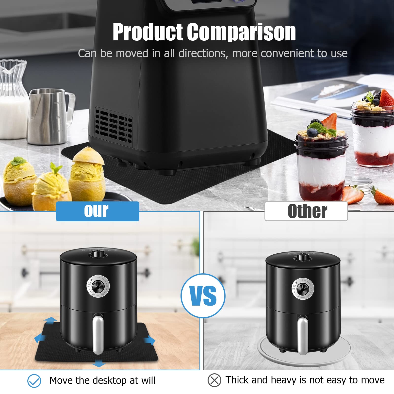 Ninja Airfryer Silikonmatte & Regal - Hitzebeständig Für AF400EU, AF451EU