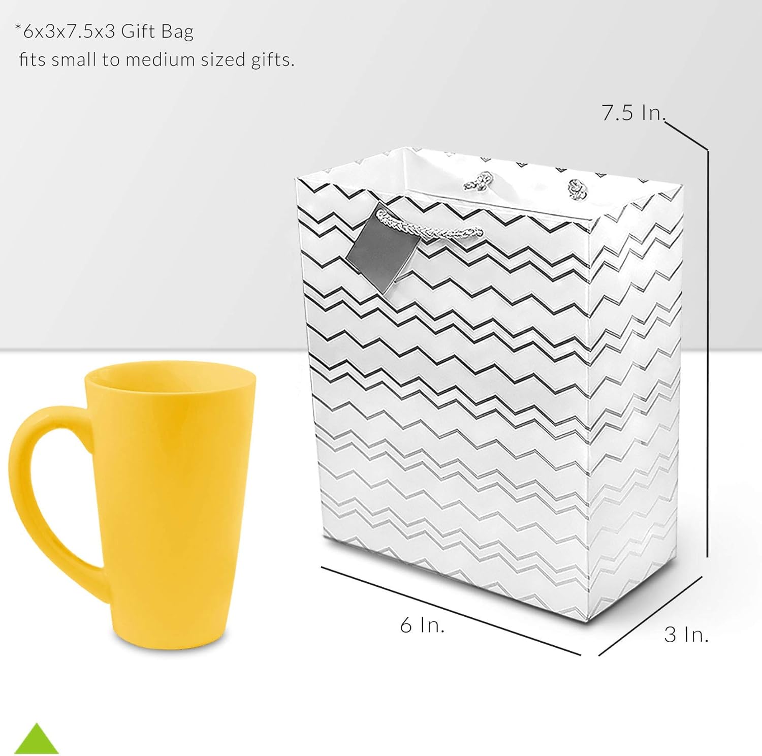 New Deal Silver Gift Bags - 12 Pack Small Silver Metallic Paper Gift Bags with Handles, Chevron, Polka Dot & Stripe, Assorted Designer Pattern Gift Wrap Bags for Birthday Parties, Weddings, Holidays Bulk - 6x3x7.5 50% Off Discount Silver Gift Bags - 12 Pack Small Silver Metallic Paper Gift Bags with Handles, Chevron, Polka Dot & Stripe, Assorted Designer Pattern Gift Wrap Bags for Birthday Parties, Weddings, Holidays Bulk - 6x3x7.5