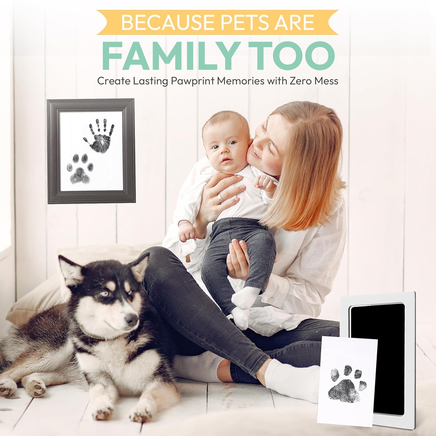 Ecxy Enterprise Gifts Clean Touch Ink Pad for Baby Handprints and Footprints Inkless Infant Hand and Foot Stamp 2