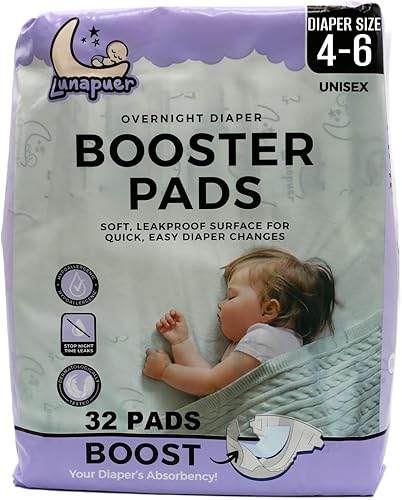 Almohadillas elevadoras de pañales durante la noche Insertos adhesivos para pañales para niños y niñas Forros nocturnos para tamaños 4 6 Detiene