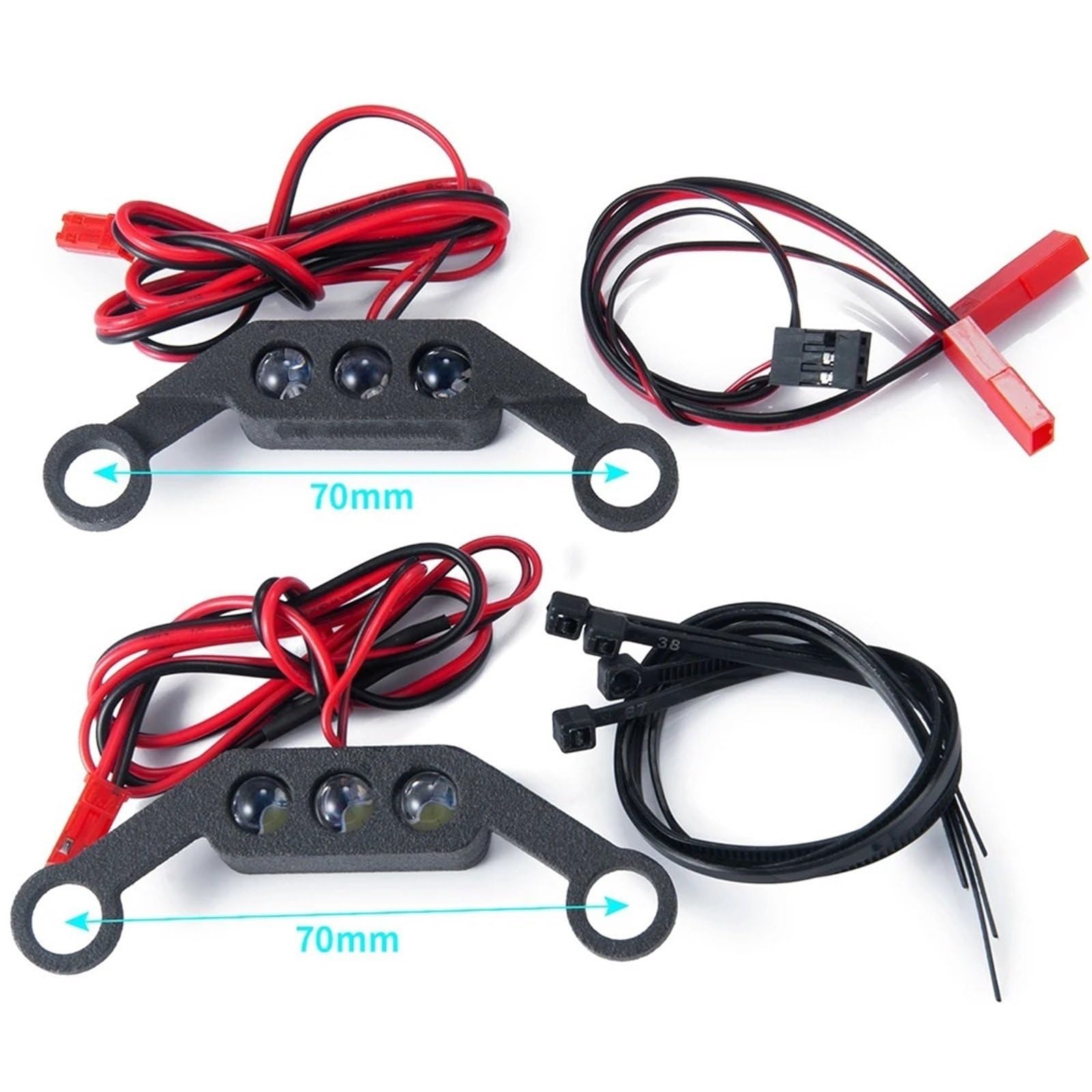 Per Maxx Per WideMaxx 1/10 RC Luci Per Auto Faretto Anteriore E Posteriore Lampada Bar Crawler Parti Di Aggiornamento Accessori Giocattoli Rc