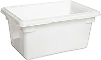 Vista 17 de Rubbermaid Commercial Products Recipiente grande de almacenamiento de alimentos poco profundo, 5 galones, transparente
