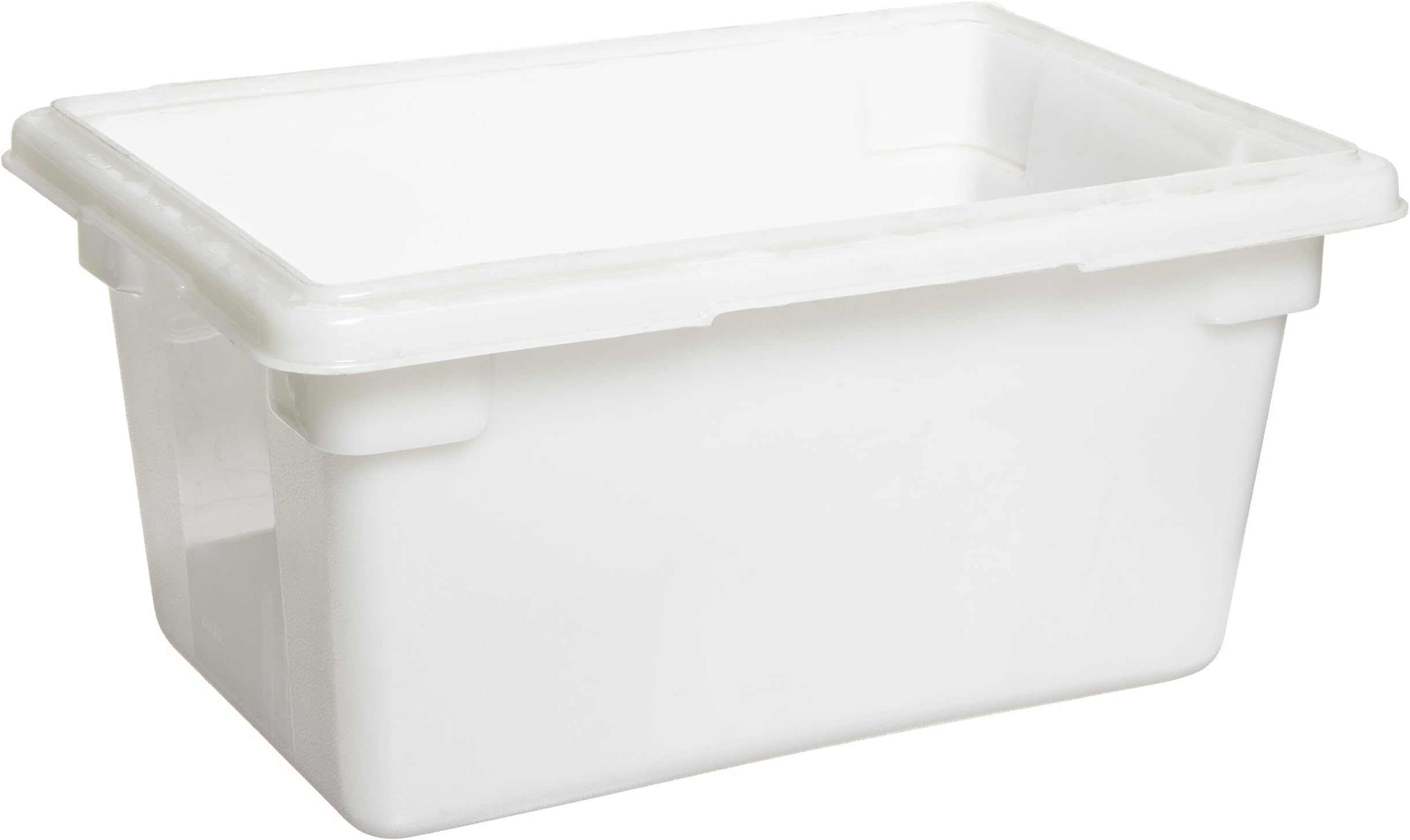 Rubbermaid Commercial Products Food Tote/Box 5-Gallon White Freezer/Dishwasher Safe Food Storage/Organization for Fruits/Vegetables/Grains in Bar/Restaurant/Hotel/Home