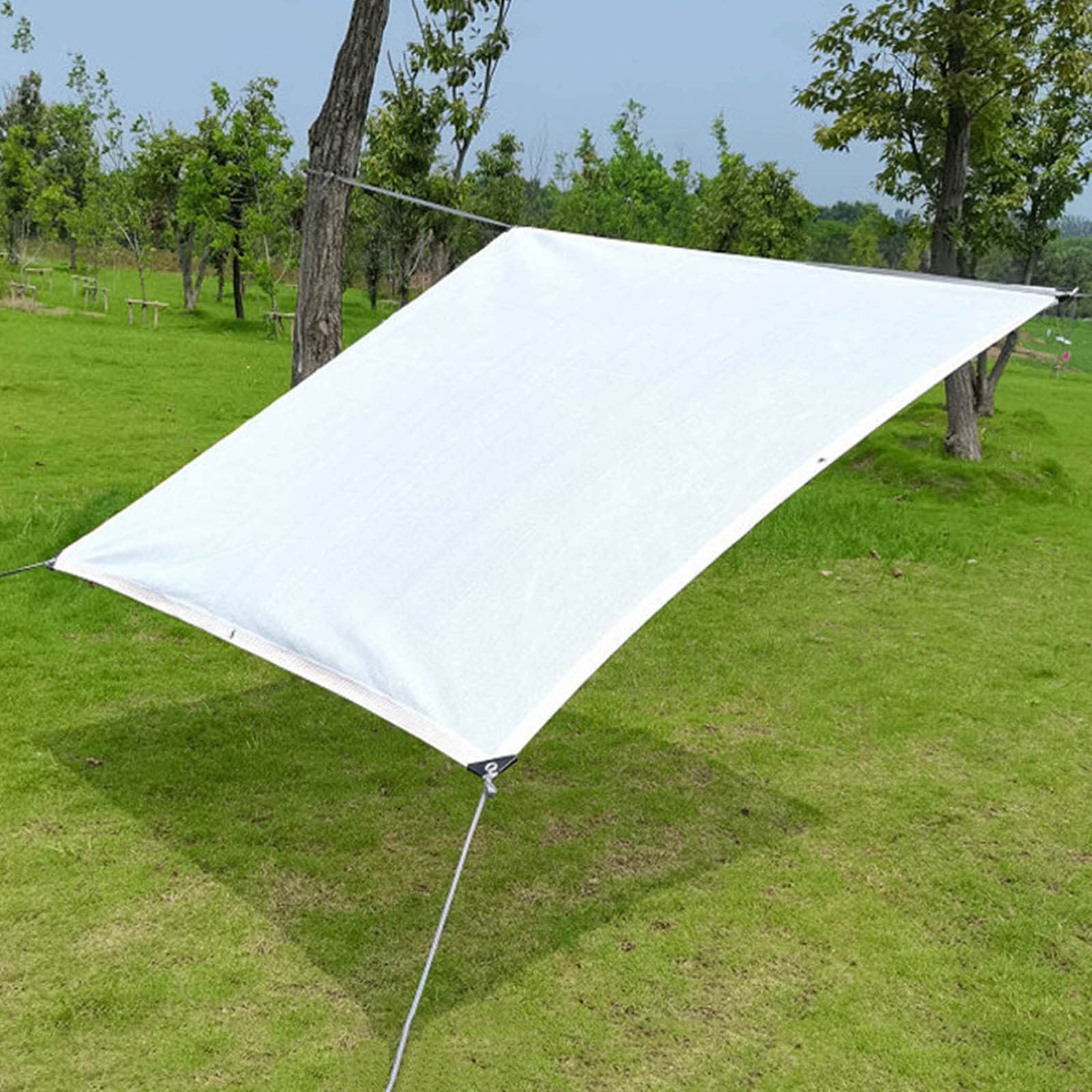 Toile D'Ombrage,Toile Ombrage 90% Uv Protection,Tissu D'Ombrage Avec Oeillets,Voile D'Ombrage