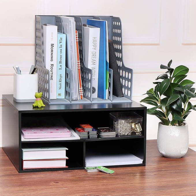 Soporte para impresora EMERIT de 2 niveles para escritorio miniatura 7