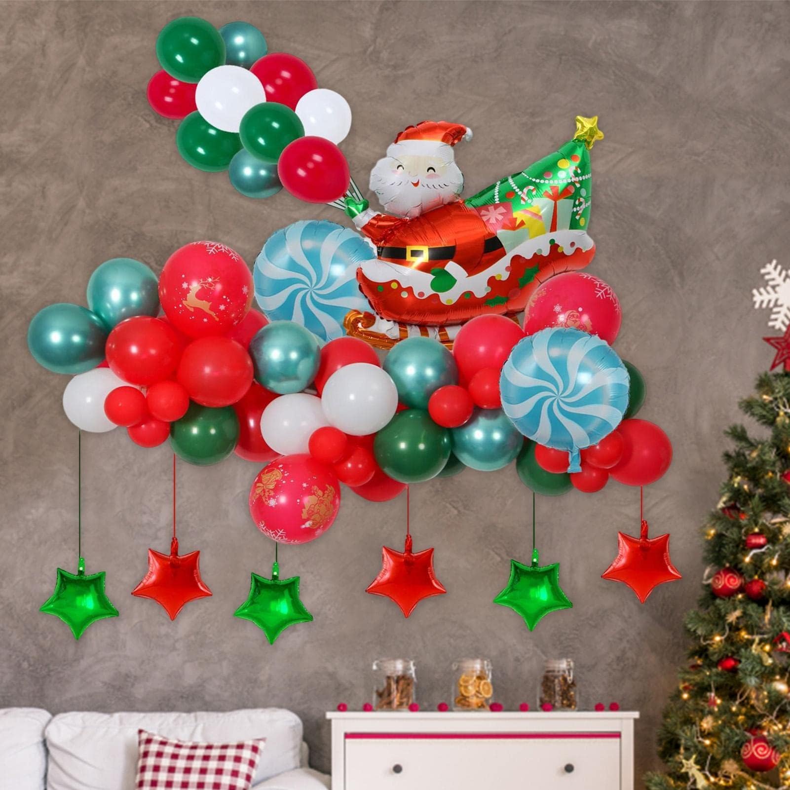 Amazon | SAEYZ クリスマス バルーン アルミ クリスマス風船