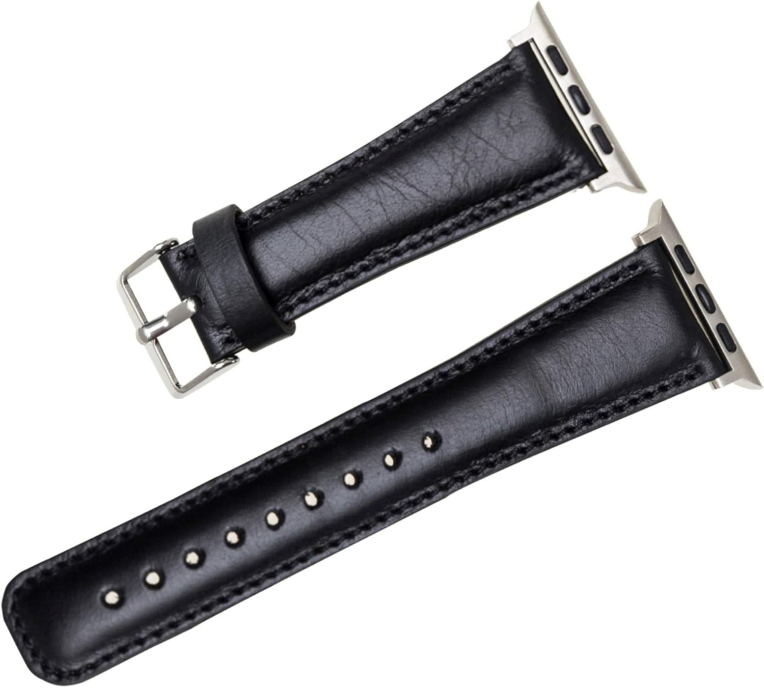 VENOULT Compatible with iWatch Band for Apple Watch Ultra 2-1 Bands for Man or Women 49mm, 45mm, 44mm, 41mm, 40mm, Genuine Leather Bull Strap