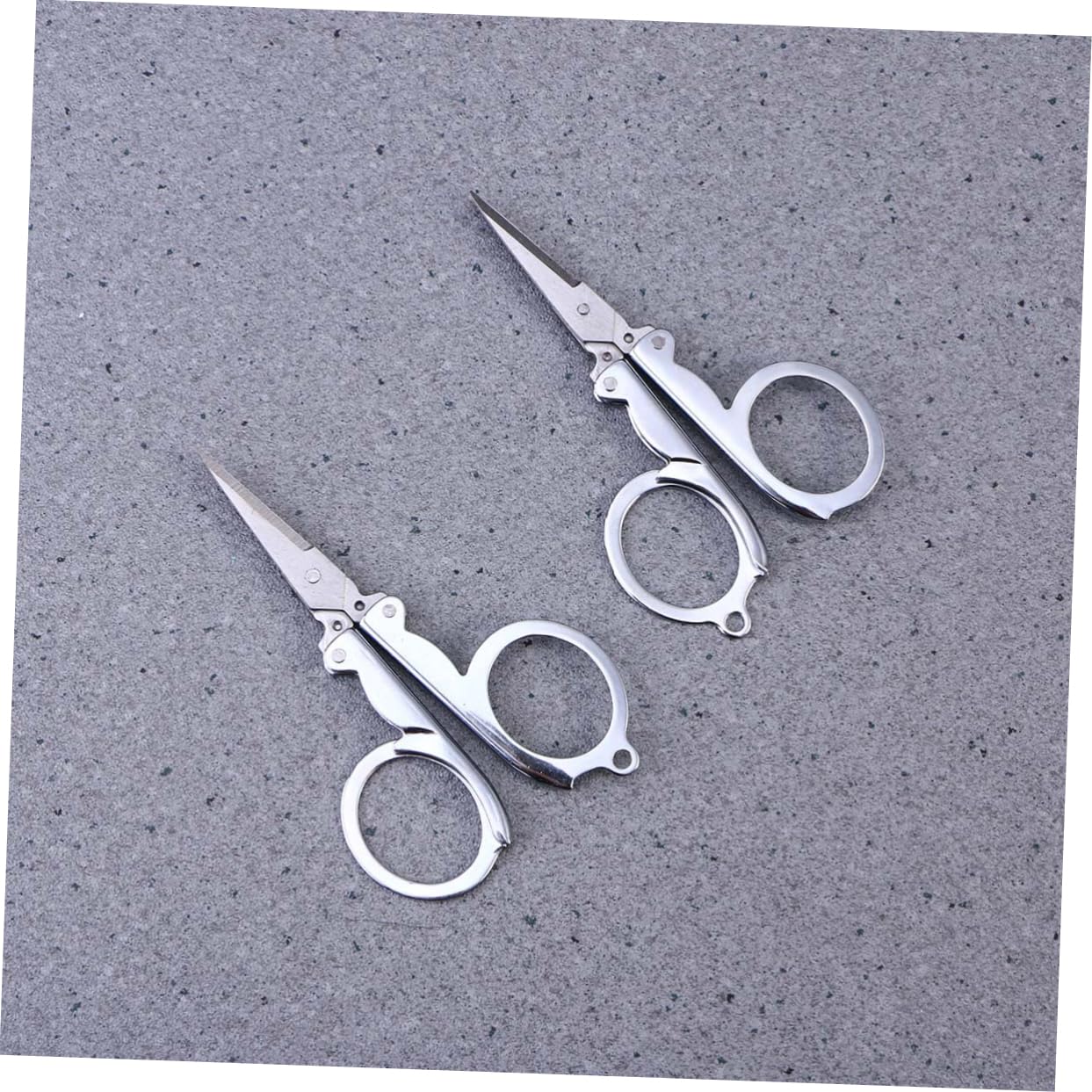 NUOBESTY 12 Stk Zwiebelschneider Reiseschere Stoffschere Klappschere Aus Silbernem Edelstahl Utility-gadget Reisen Tasche Erste-hilfe-kasten