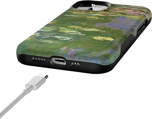 Vista 622 de Casely Funda para iPhone 13 Compatible con MagSafe Color Splash de medianoche Funda retro abstracta Color de medianoche Splash Abstracto