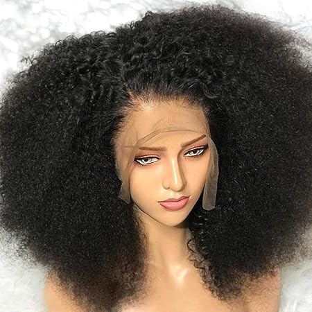 PRIMELACE Kinkycurly Wig Kinky Curly Lace Front Wig Human Hair 20 inch HD Lace Front Wigs Human Hair, HD Transparent 180% Density 13x4 Lace Front Wigs Human Hair