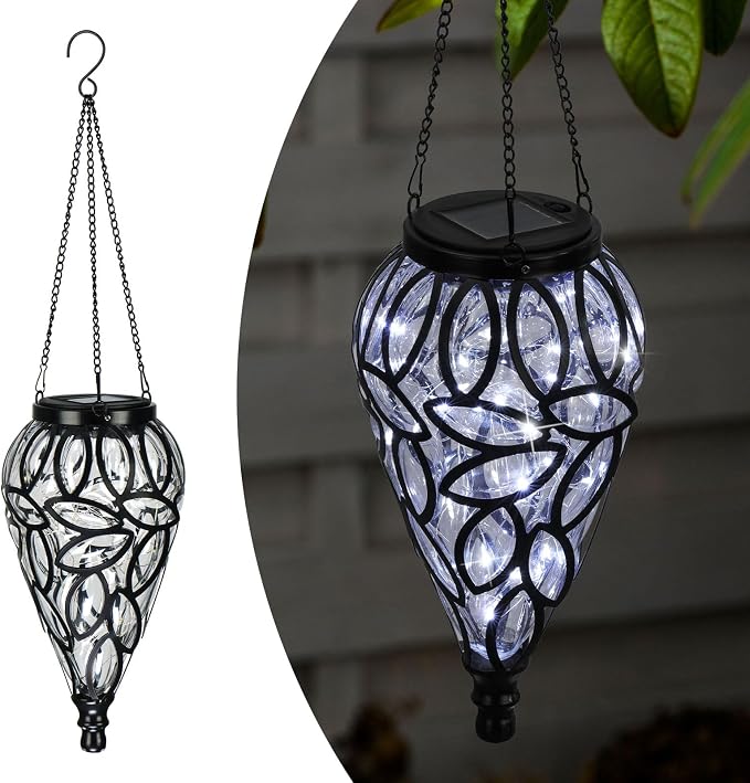 LEWIS&WAYNE Solar Hanging Lantern Outdoor Lights