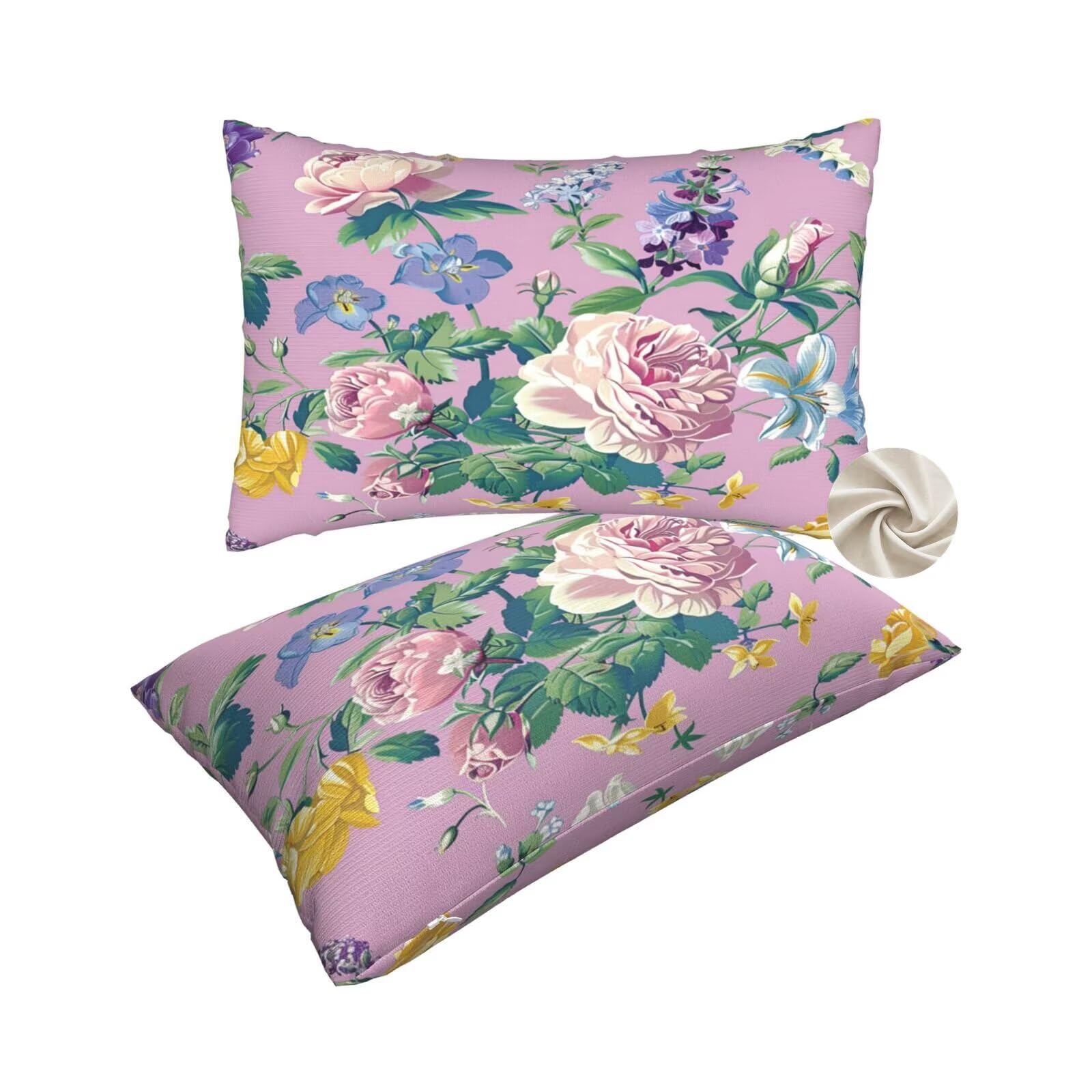 Housse de coussin 60x80 cm ultra douce lot de 2 taies décoratives lavables pour le salon