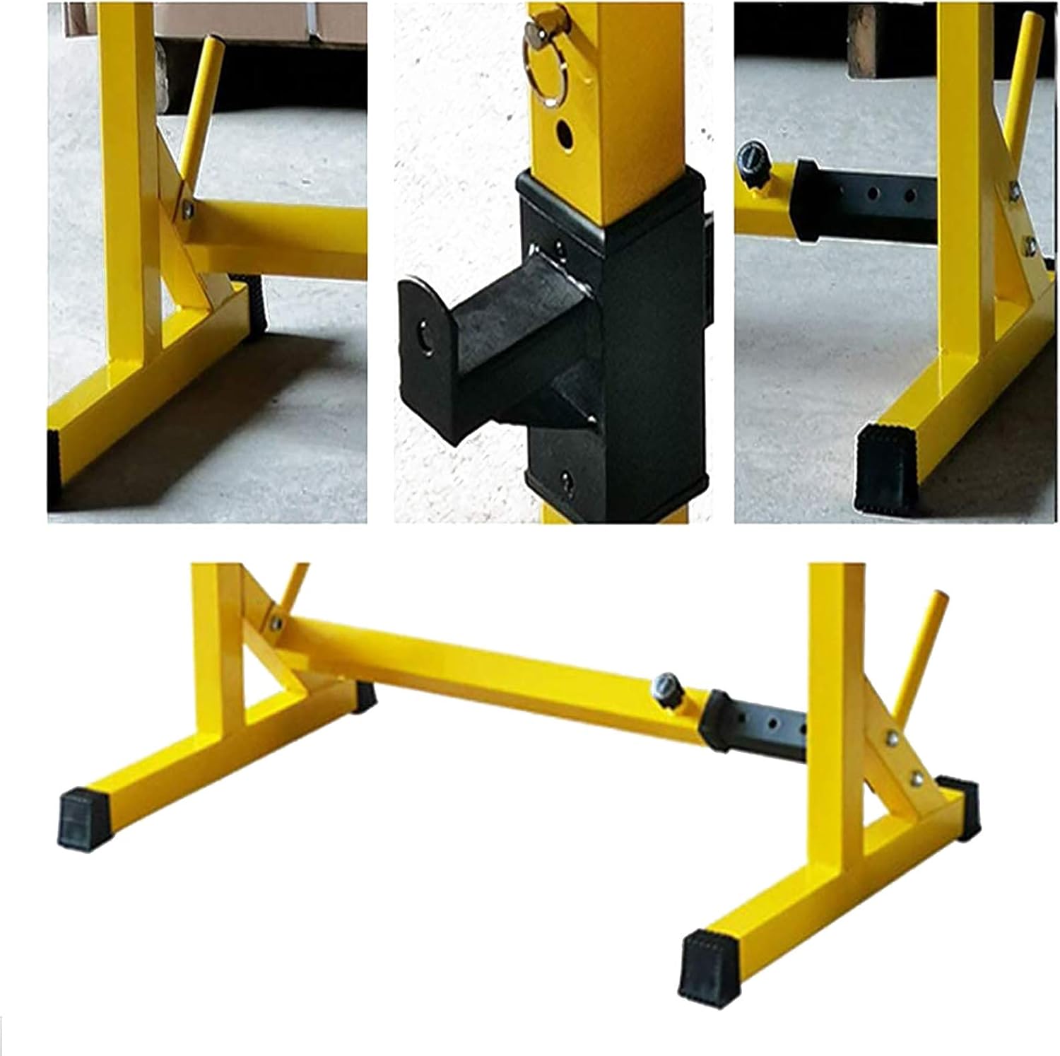 Home Gym Weight Lifting Free Bench Press Rack for Strength Training Multi-Function Barbell Rack Portable Squat Rack Max Load 550lb Adjustable Squat Stand