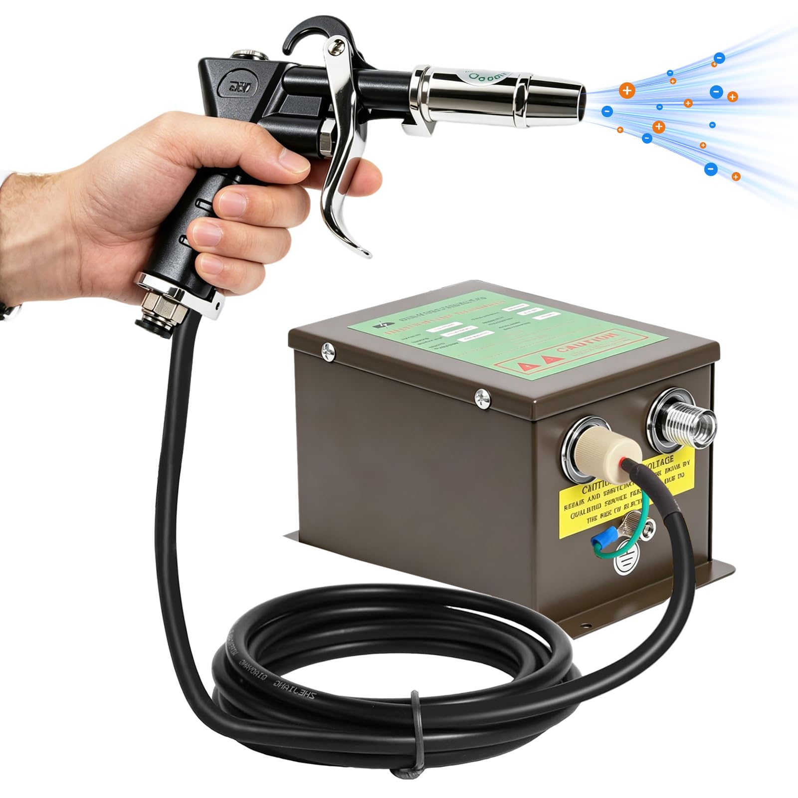 Pistola Antiestática Pistola de Aire Ionizante con Generador de Alto Voltaje Eliminador Electrostático para Eliminación Electrostática Industrial