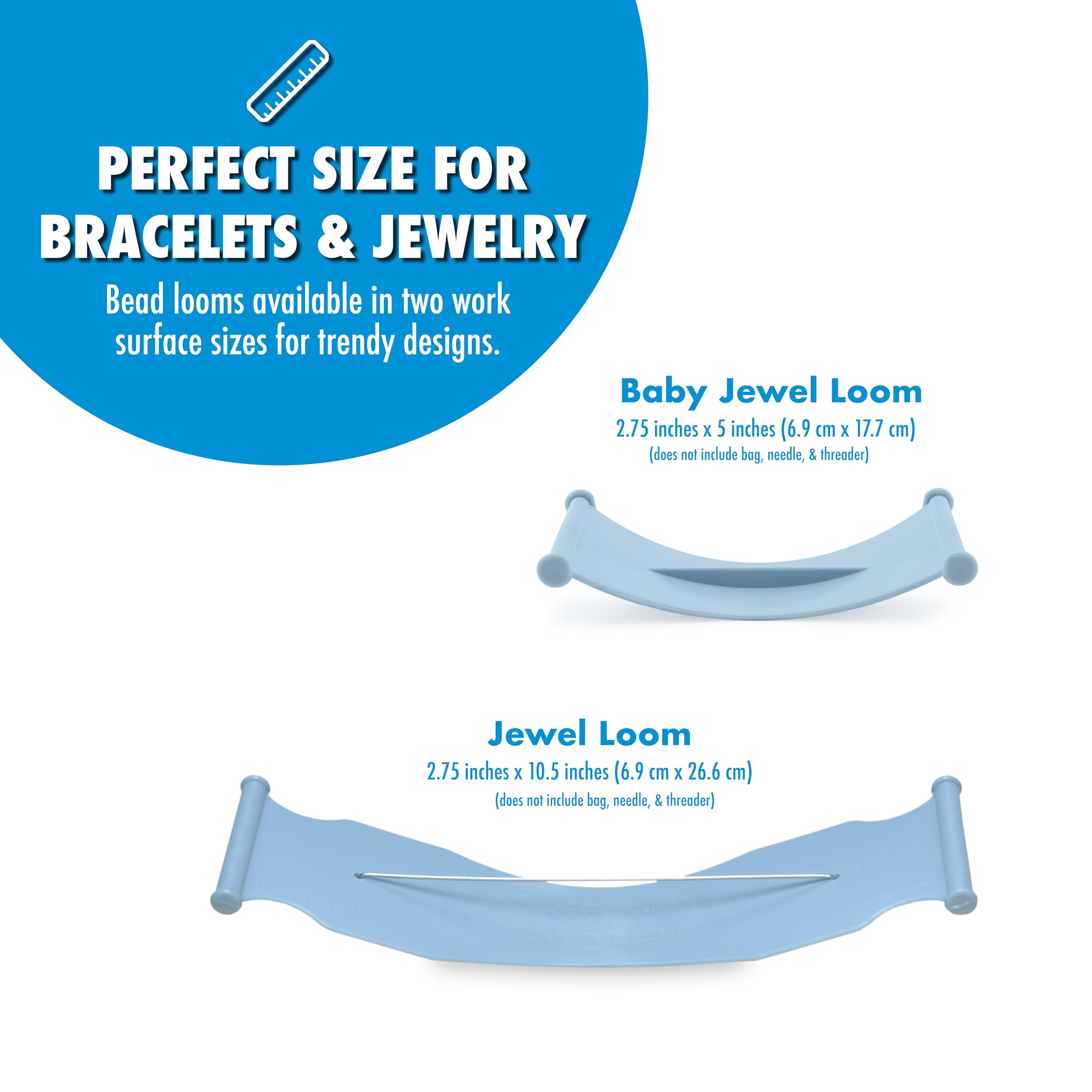 Beadalon Jewel Baby Loom, Kunststoff, blau