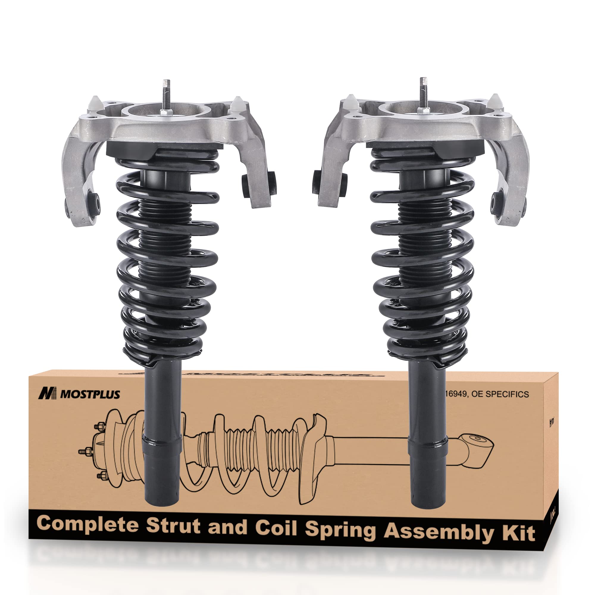Photo 1 of MOSTPLUS Front Pair Complete Struts Spring Assembly (Compatible for 1999-2006 Dodge Stratus Chrysler Sebring)