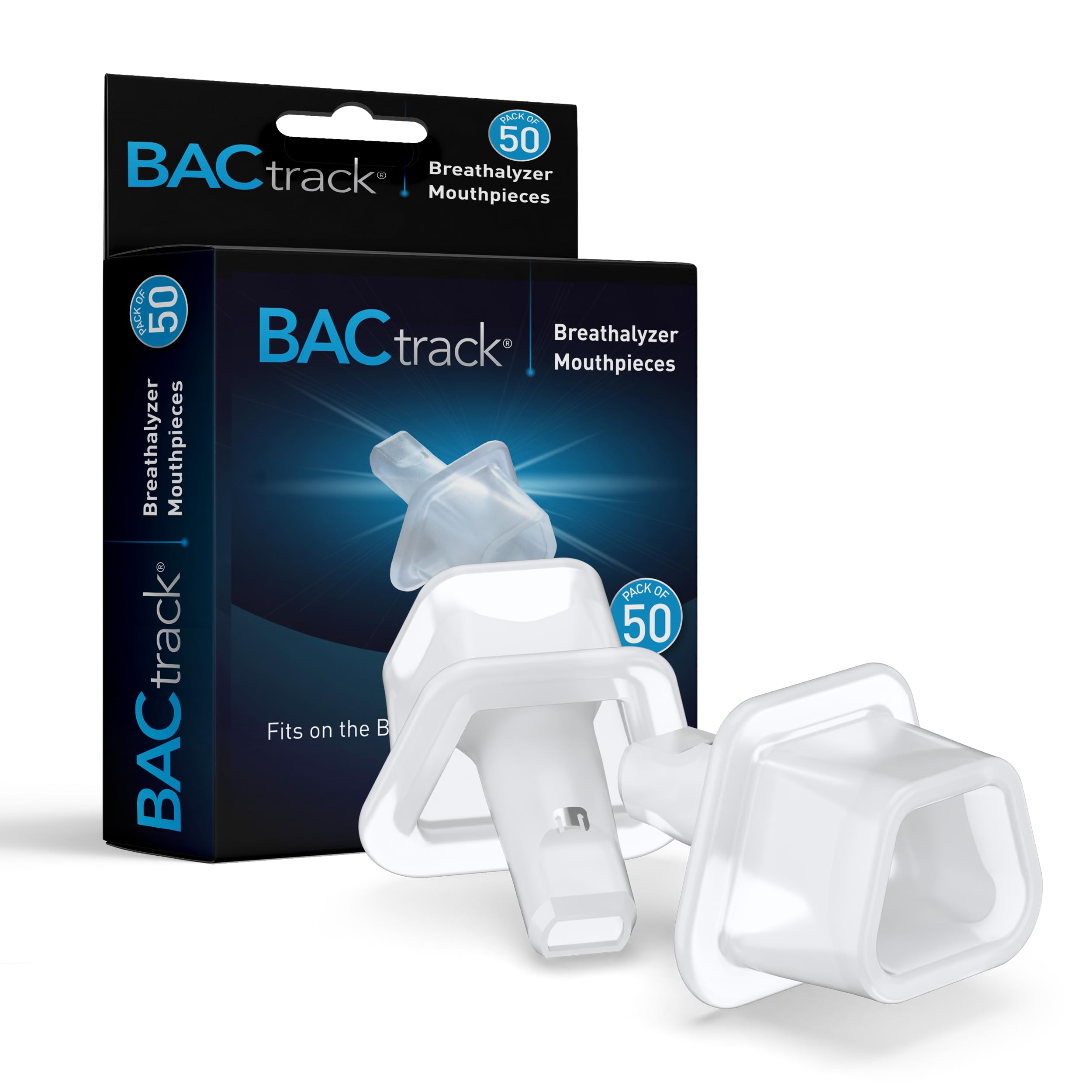 BACtrack Mobile Smartphone Breathalyser Mouthpieces (50 Count) | Not Compatible with BACtrack C6 and C8 Breathalysers