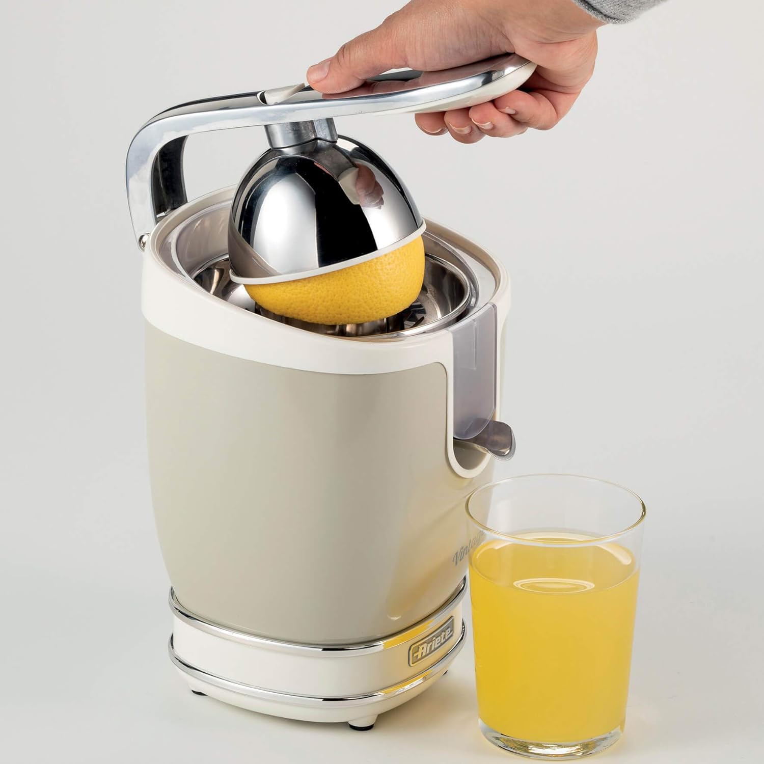 Ariete 1389 Caffe Espresso Vintage Macchina per caffe Espresso per polvere o cialda ESE, in colore Beige pastello 413, Spremiagrumi Vintage, Spremiagrumi Elettrico con Leva