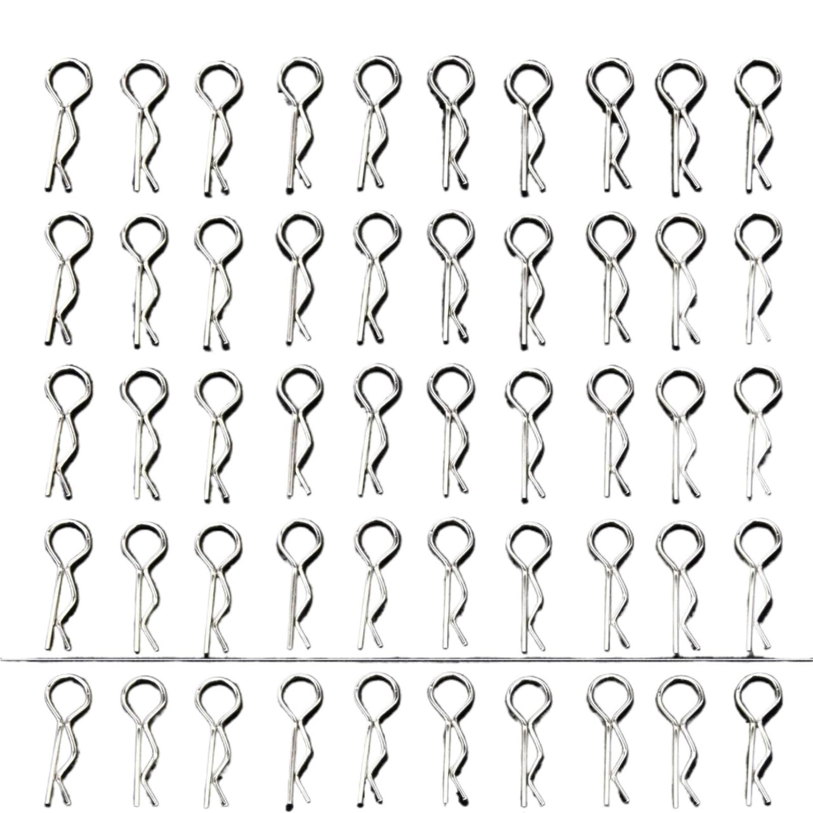 para 1/10 50 Uds Clips Carrocería Coche Pines Pestillo Carcasa Hebillas R Piezas Control Remoto Actualización Accesorios Reparación Modelos Accesorio Modelos RC