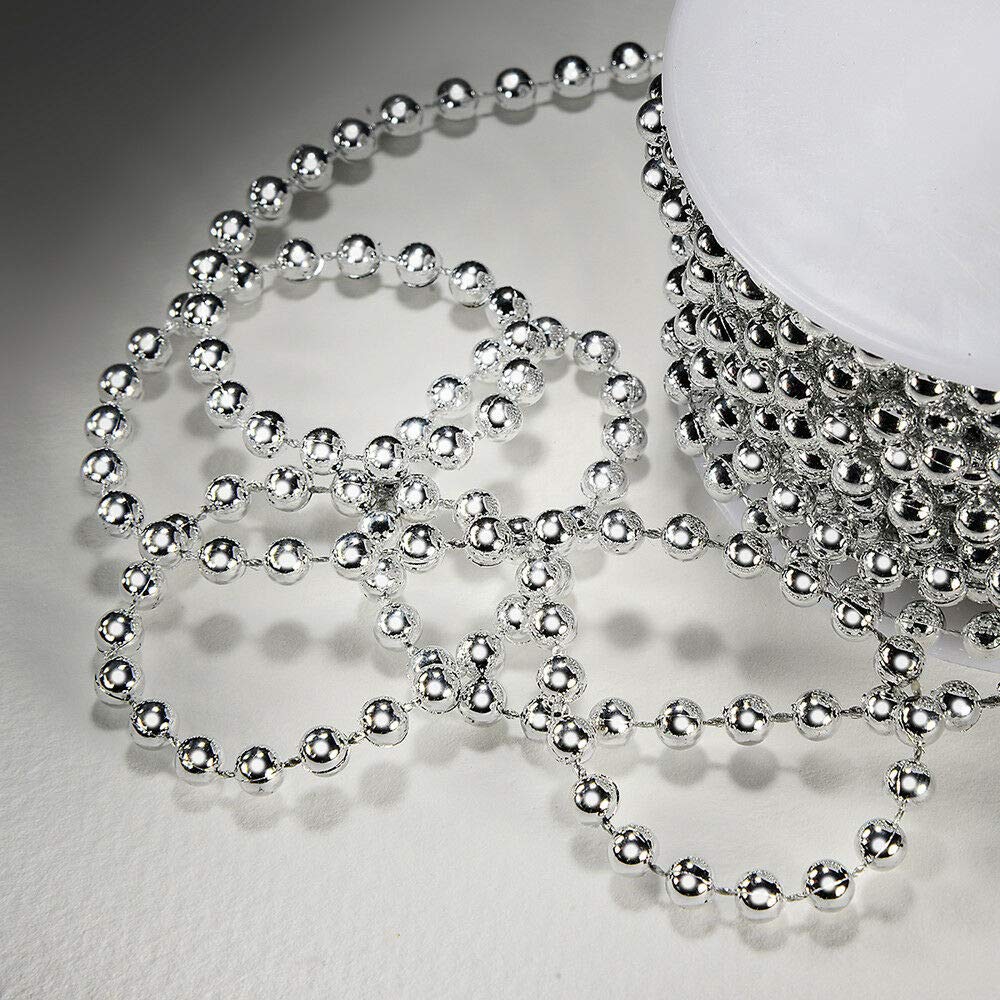 EliteKoopers 5mm Pearl Beads On String For Sewing, Cake Trim, Wedding Bridal Craft Trimming etc.