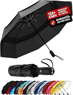 Repel Ombrello Pieghevole Antivento – Ombrello Invertito Resistente al Vento, Automatico, Portatile e Compatto, Rivestimen...