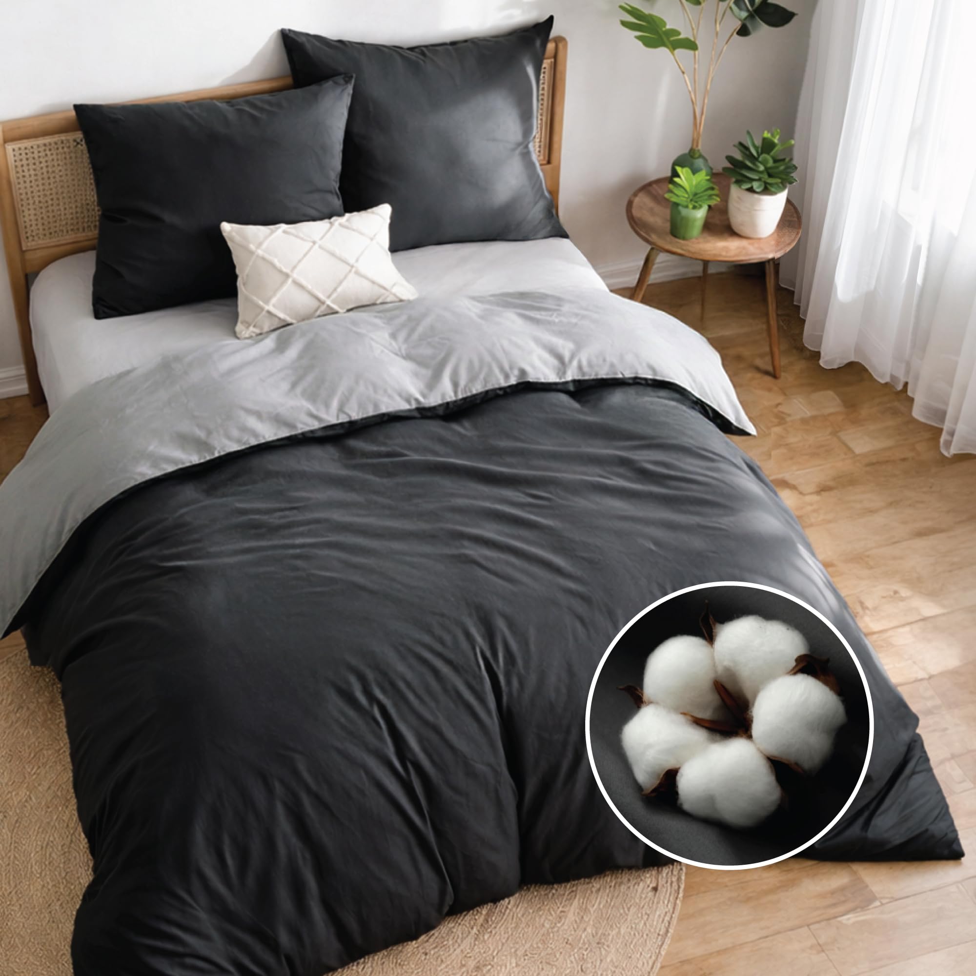 Dreamzie - Bettwäsche 260x240-2X Kissenbezug 65x65 - Baumwolle