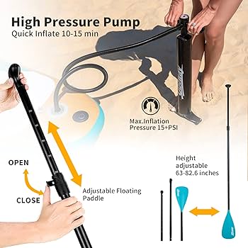 Amazon | 空気注入式スタンドアップパドルボード:Uboway 空気注入式