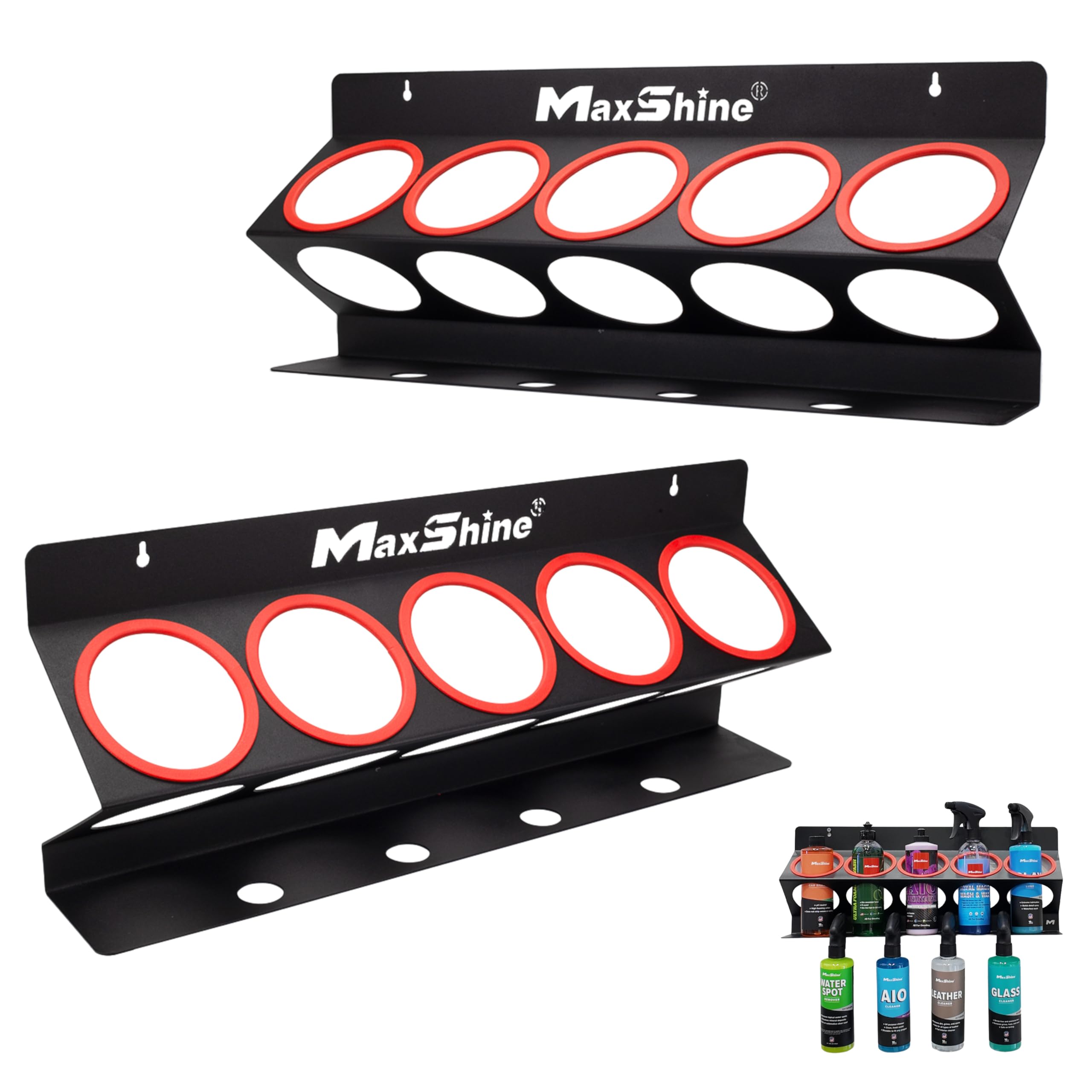 Porte-bouteilles Maxshine support mural flacon 946ml rangement garage