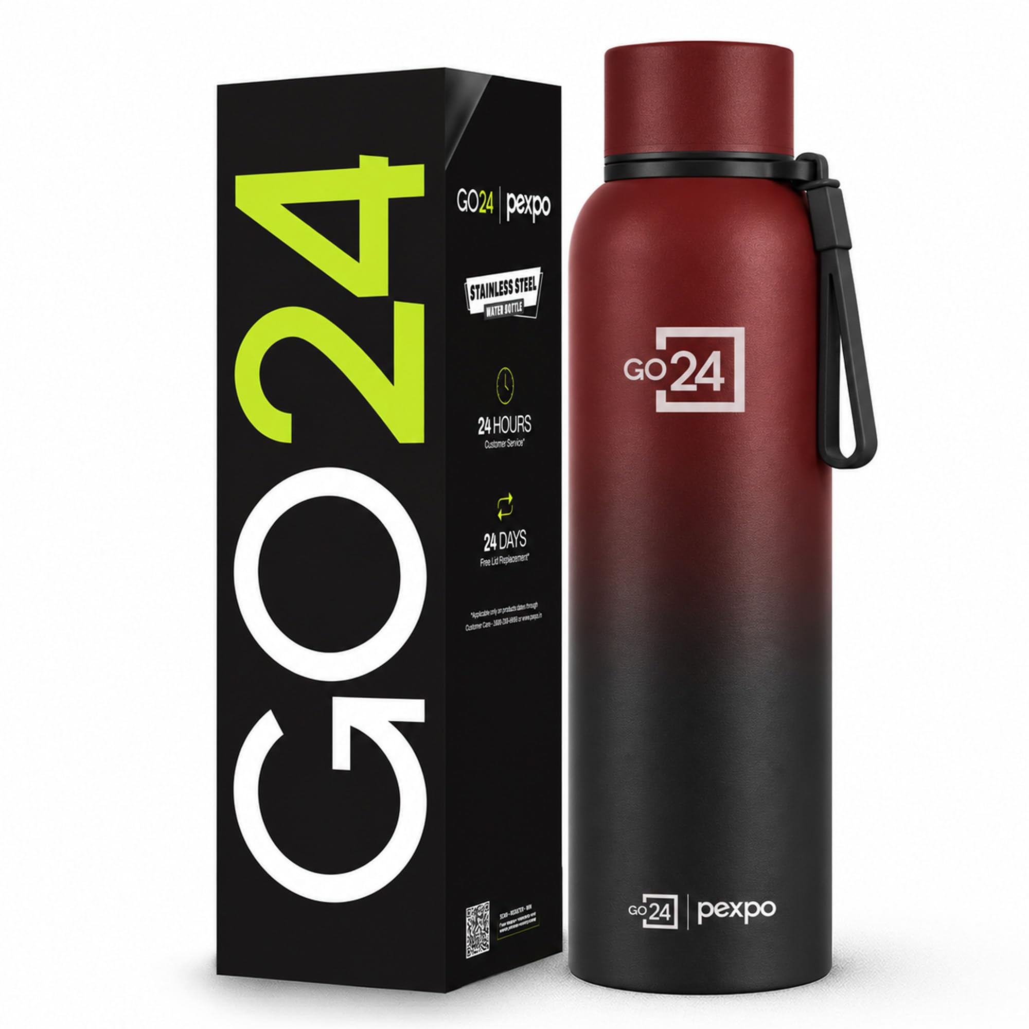 Go24 pexpo Stainless Steel Water Bottle 1 LTR | Thermosteel Flask — Amazon image 18