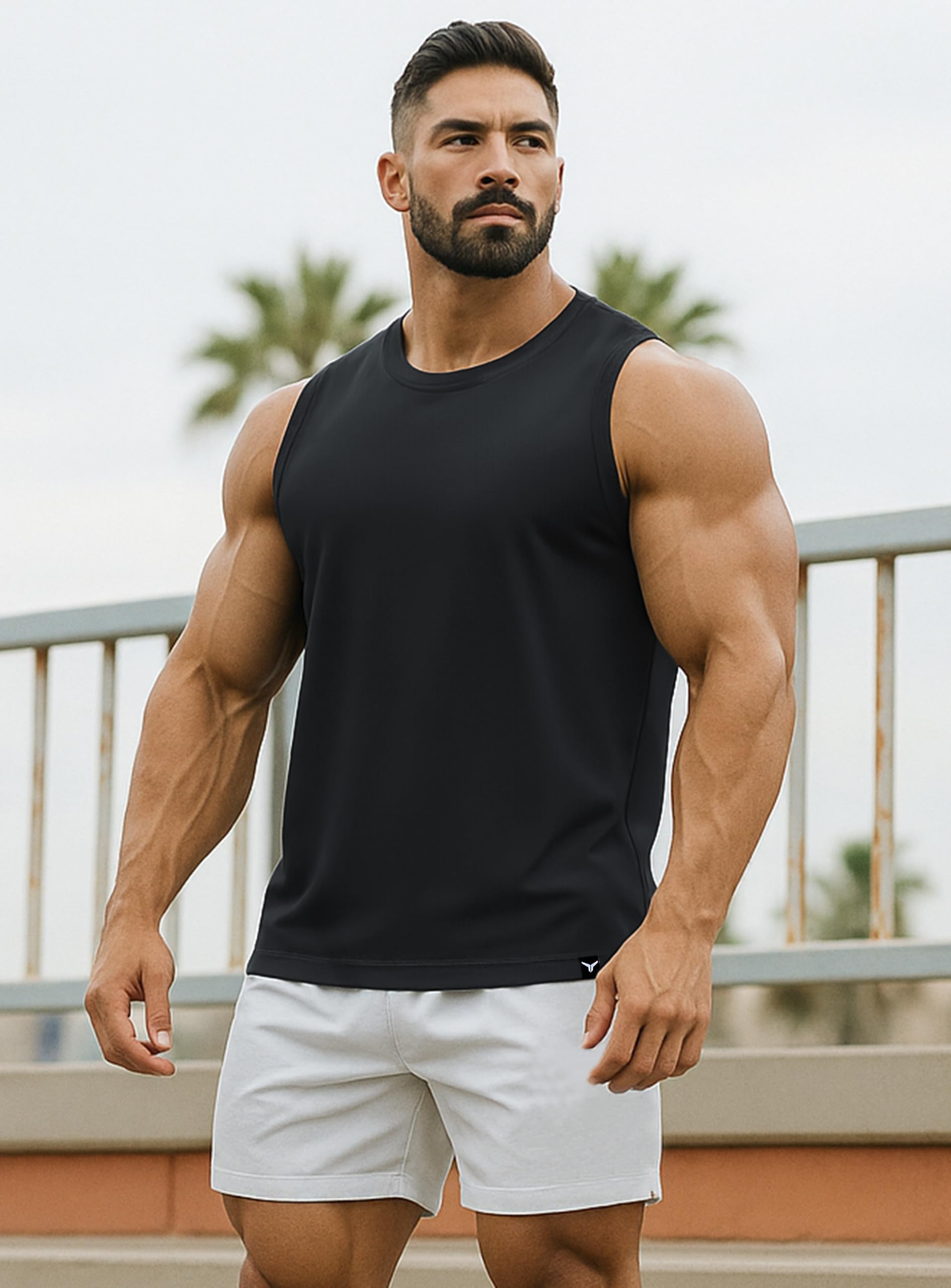 Canotte da uomo Regular Fit senza maniche camicie da palestra