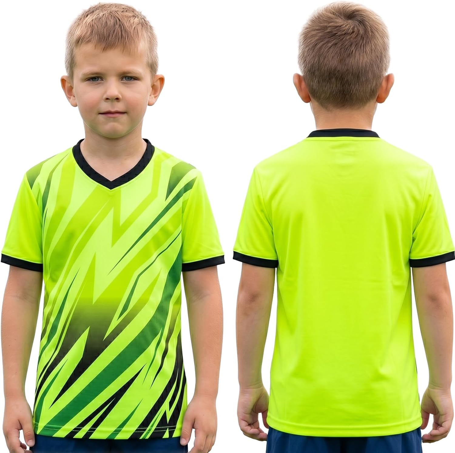 Mufeng Kids Performance Shirts Athletic T-Shirt for Basketball | Running Sports Tees,Workout Shirt,Activewear,Dry Fit,Breathable,Graphic Print,Stretchy,Base Layer T-shirt,Summer Tops