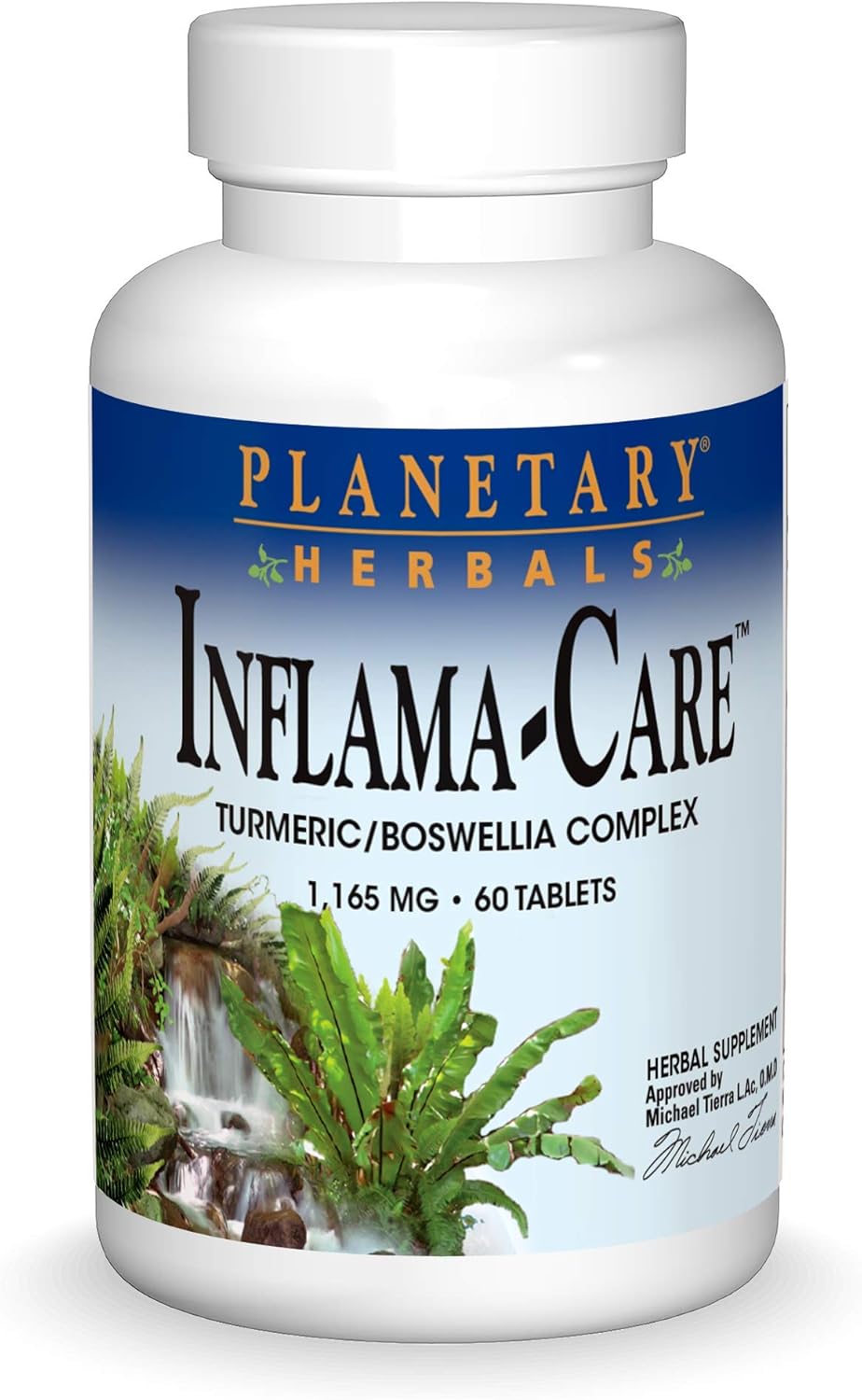 Planetary Herbals Inflama-Care 1165mg Turmeric/Boswellia Complex - 60 Tablets