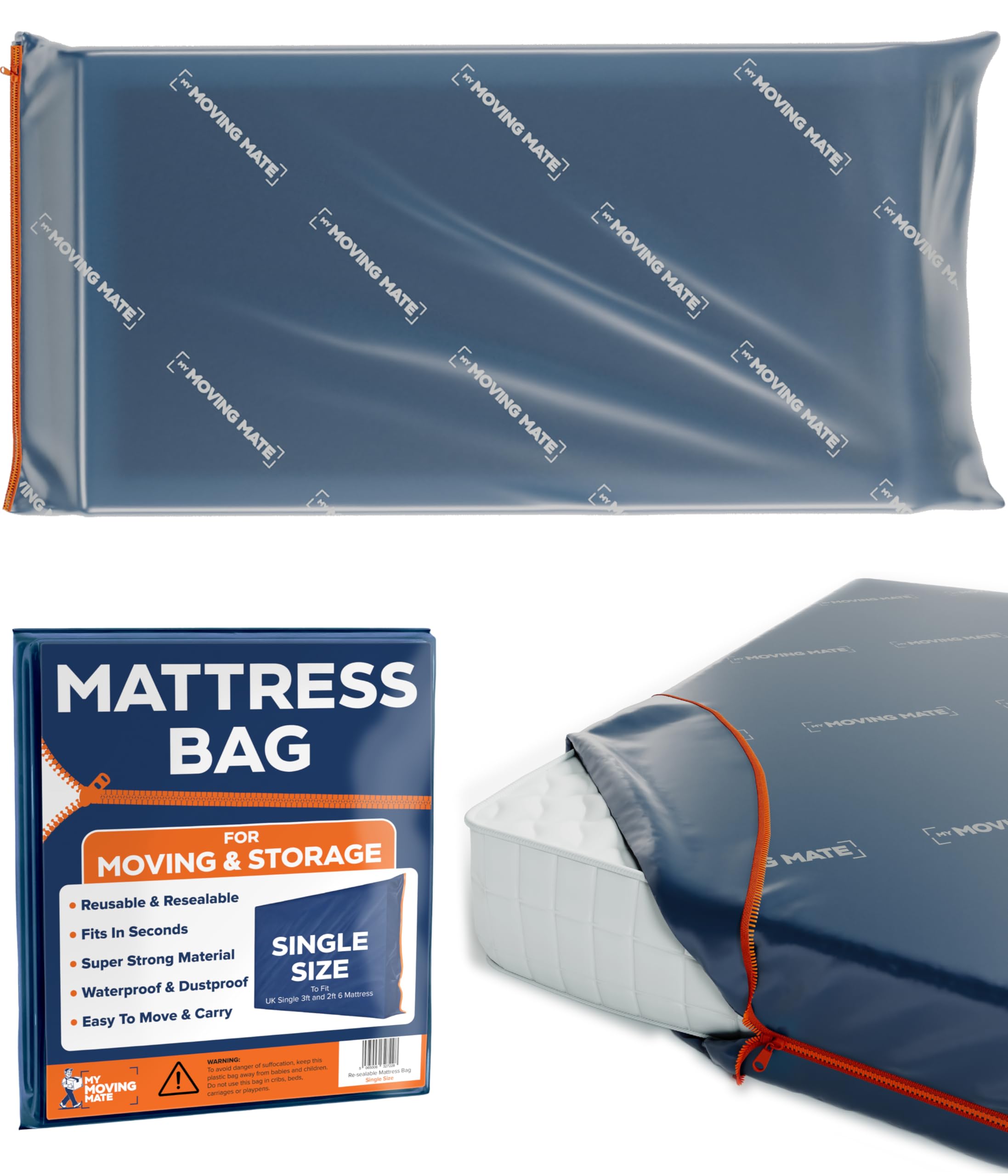 Large Moving Bag and Storage Bags Used for Household Items - Tear-Resistant Reusable Packing Bags - Parent (Single)