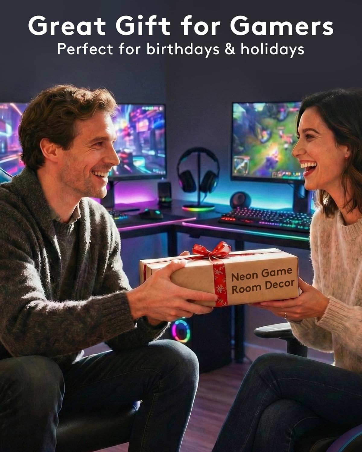 VividPulse 4Pcs Neon Game Room Poster Set, 12x16 Inch Arcade Wall Art Prints, Retro Gaming Decor for Game Room, Man Cave, Bedroom, Teen Room, Gaming Setup, Unframed Modern Gamer Wall Decoration - Image 9