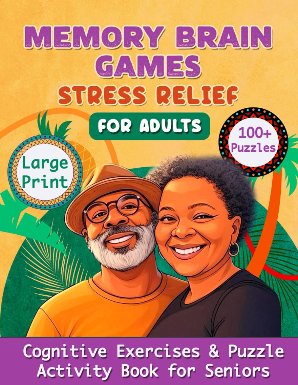 Memory Brain Games for Adults: Large Print Memory Games & Cognitive Exercises for Seniors | Fun Puzzles for Stress Relief and Sharp Thinking