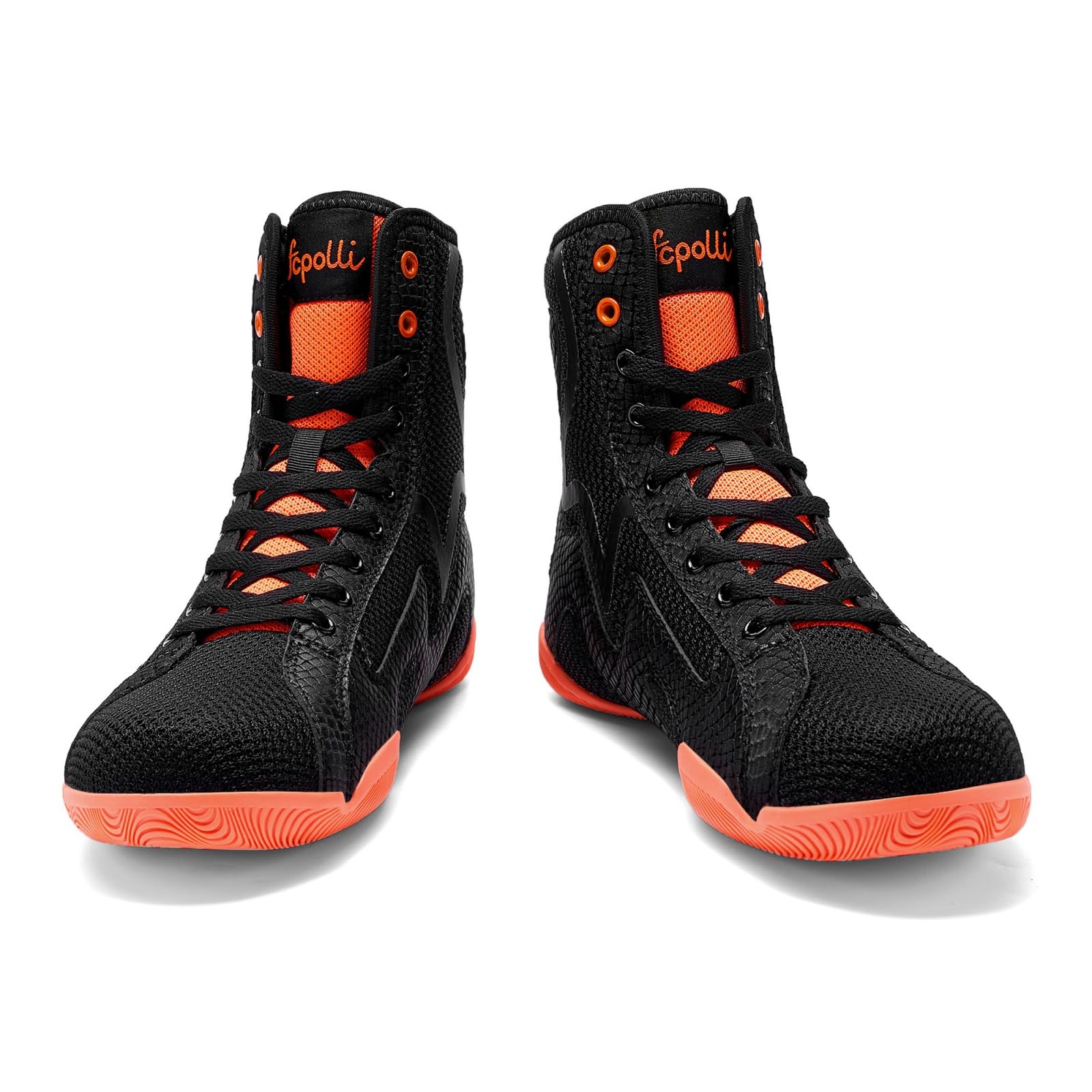 Zapatillas Boxeo Hombre Zapatillas Lucha Libre para Jóvenes con Soporte El Tobillo Suela Antideslizante Caña Alta para Sentadillas Fitness Y Entrenamiento Cruzado
